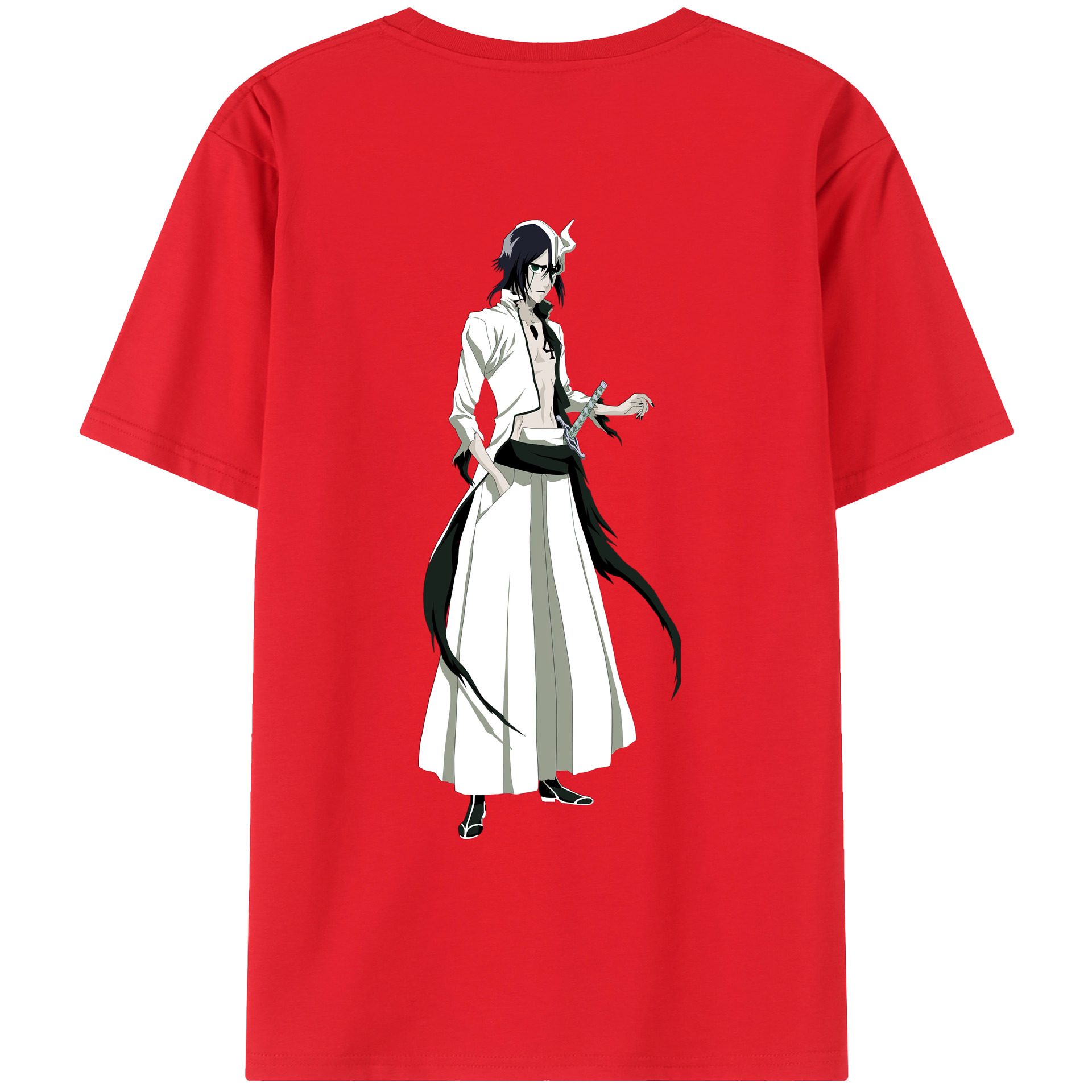 （画像用） ブリーチ ウルキオラ·シファー BLEACH Ulquiorra cifer レディース半袖Tシャツ(バックプリント)