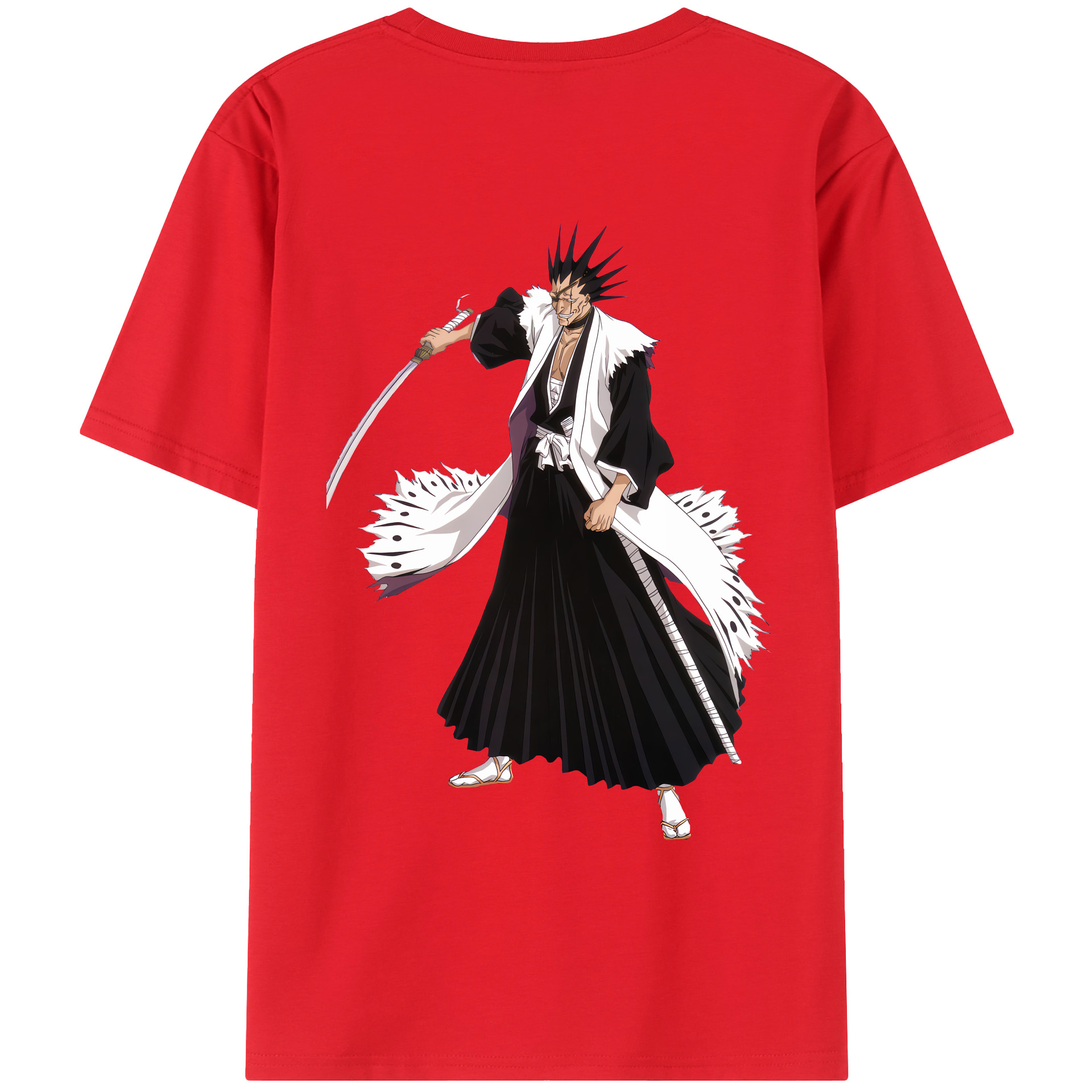 （画像用） ブリーチ ざらき けんぱち BLEACH Zaraki Kenpachi レディース半袖Tシャツ(バックプリント)