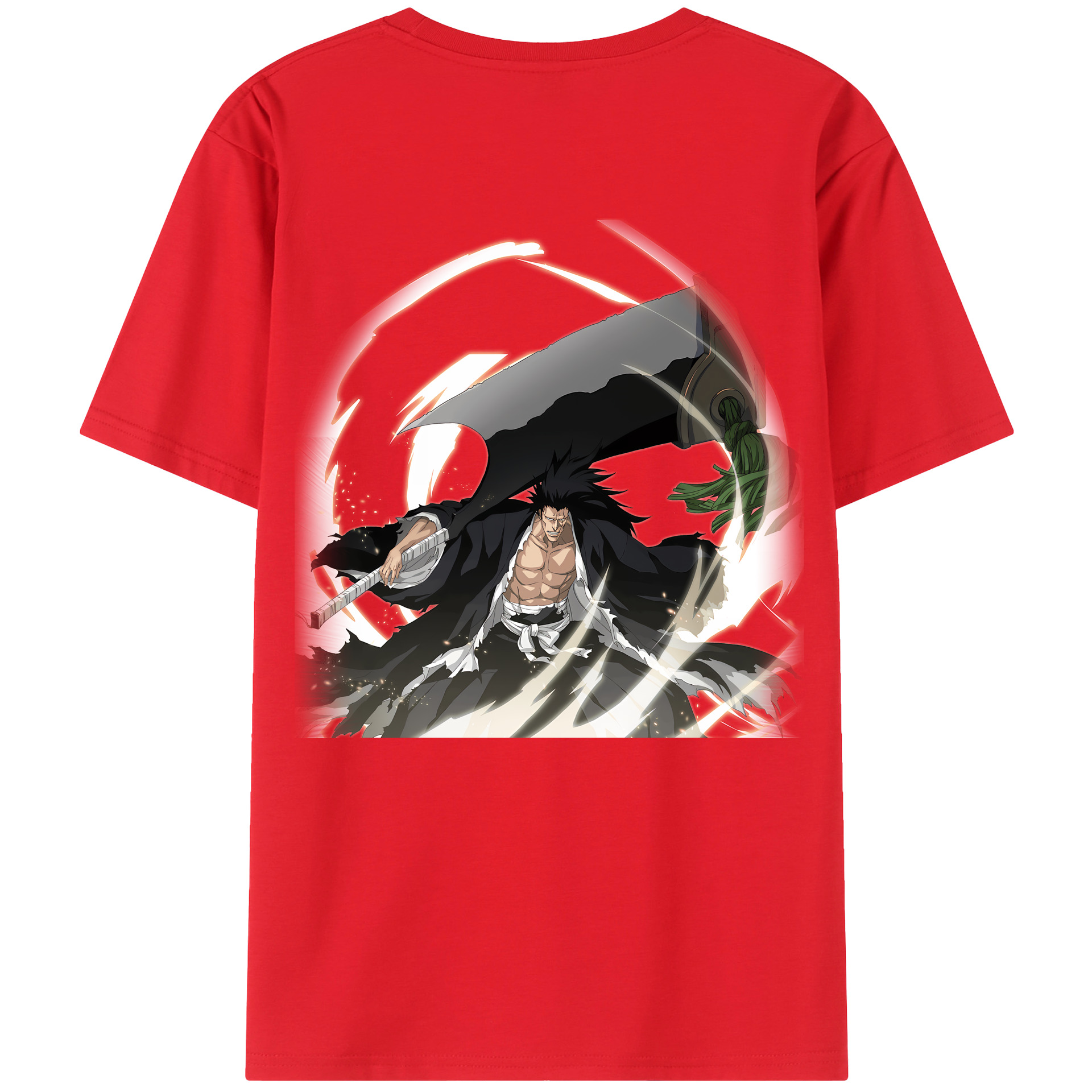 （画像用） ブリーチ ざらき けんぱち BLEACH Zaraki Kenpachi レディース半袖Tシャツ(バックプリント)