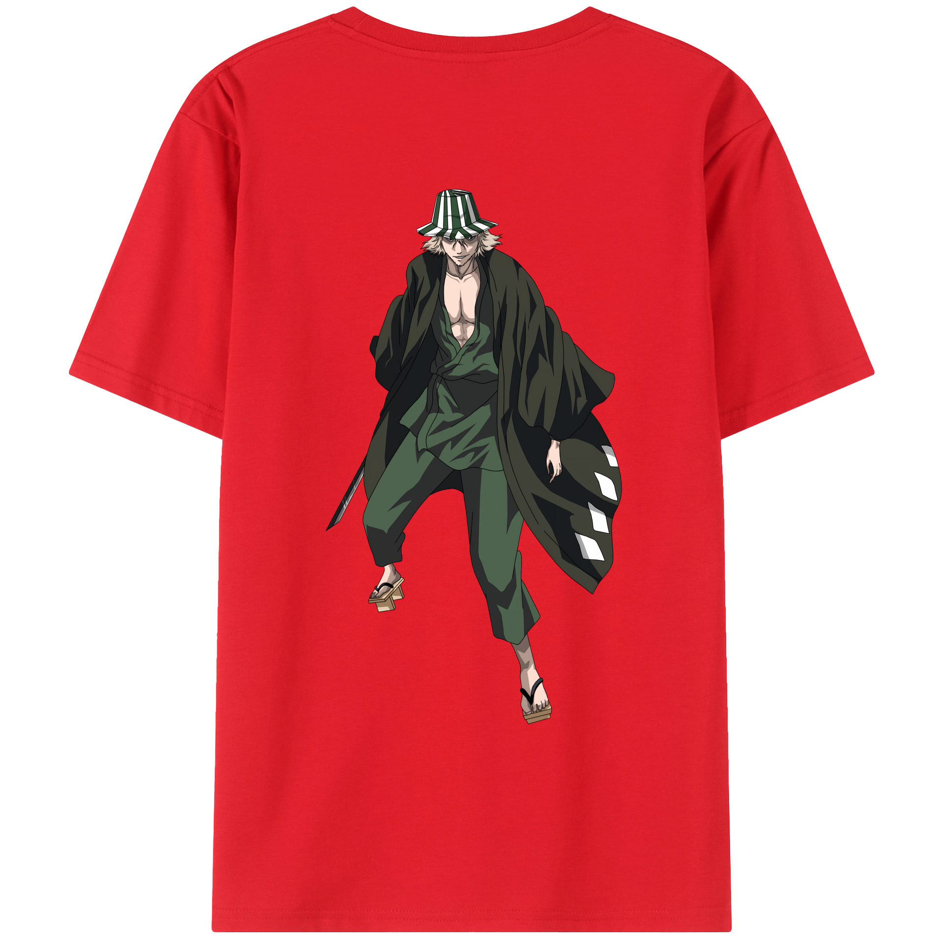 （画像用） "ブリーチ 浦原 喜助（うらはら きすけ） BLEACH Urahara Kisuke " レディース半袖Tシャツ(バックプリント)