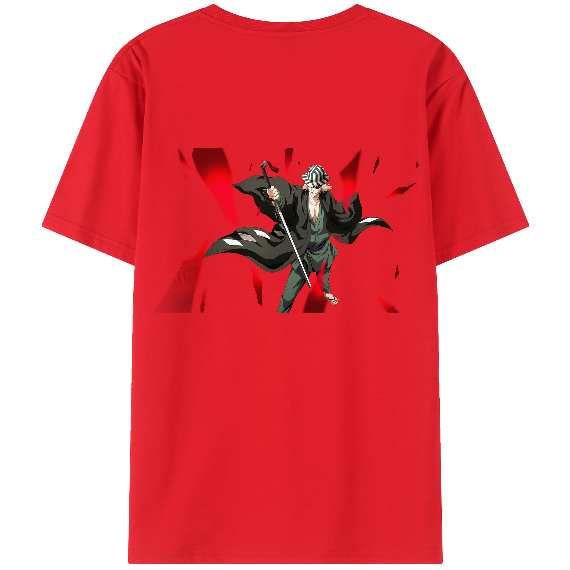 （画像用） "ブリーチ 浦原 喜助（うらはら きすけ） BLEACH Urahara Kisuke " レディース半袖Tシャツ(バックプリント)
