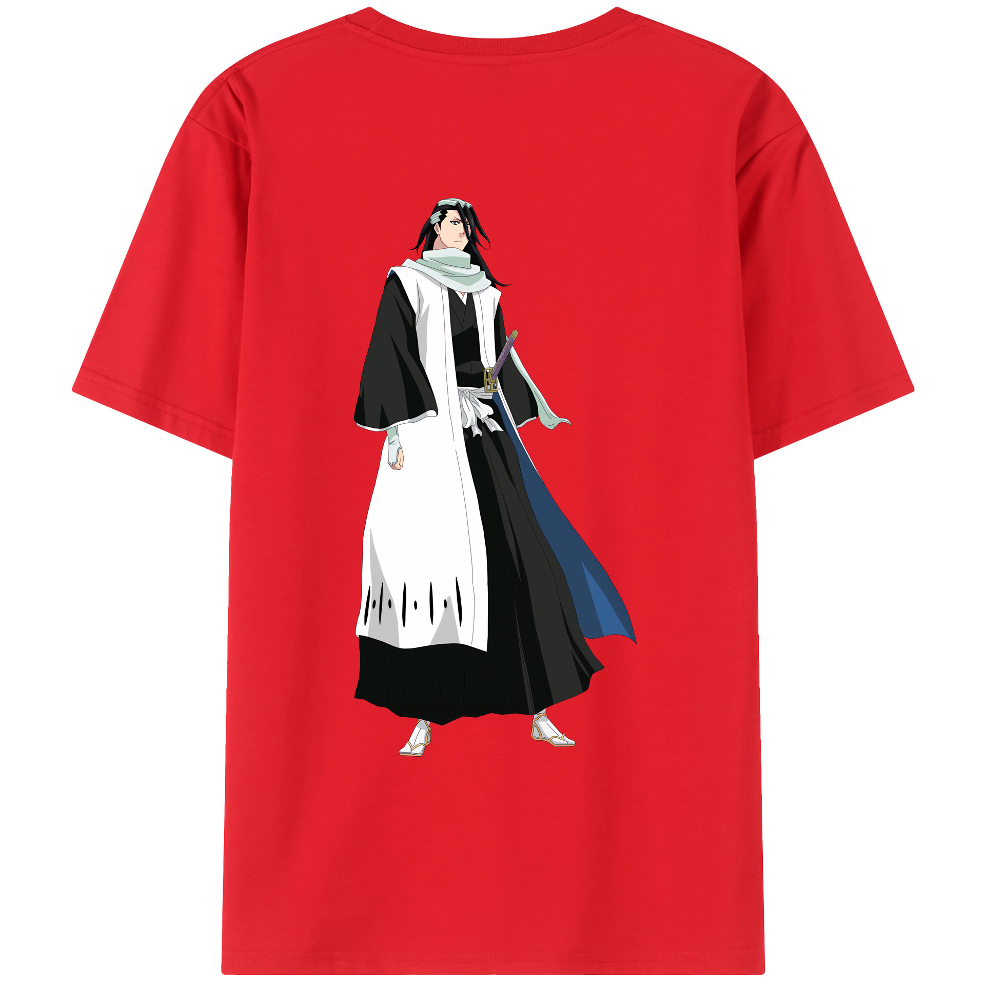 （画像用） ブリーチ くちき びゃくや BLEACH Kuchiki Byakuya レディース半袖Tシャツ(バックプリント)