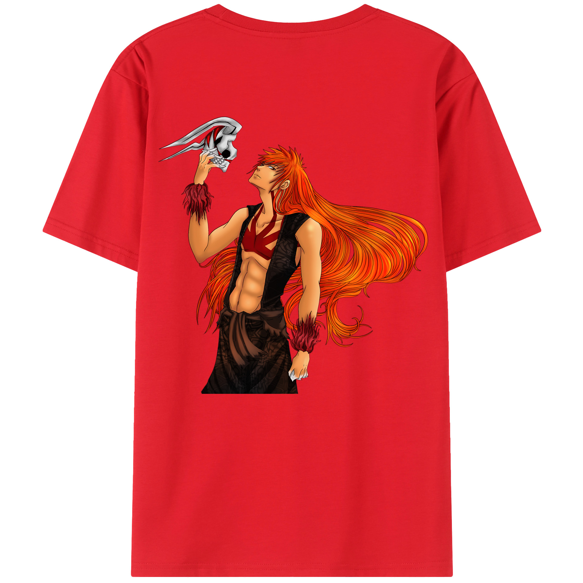 （画像用） ブリーチ 黒崎一護（くろさき いちご）BLEACH Kurosaki Ichigo レディース半袖Tシャツ(バックプリント)