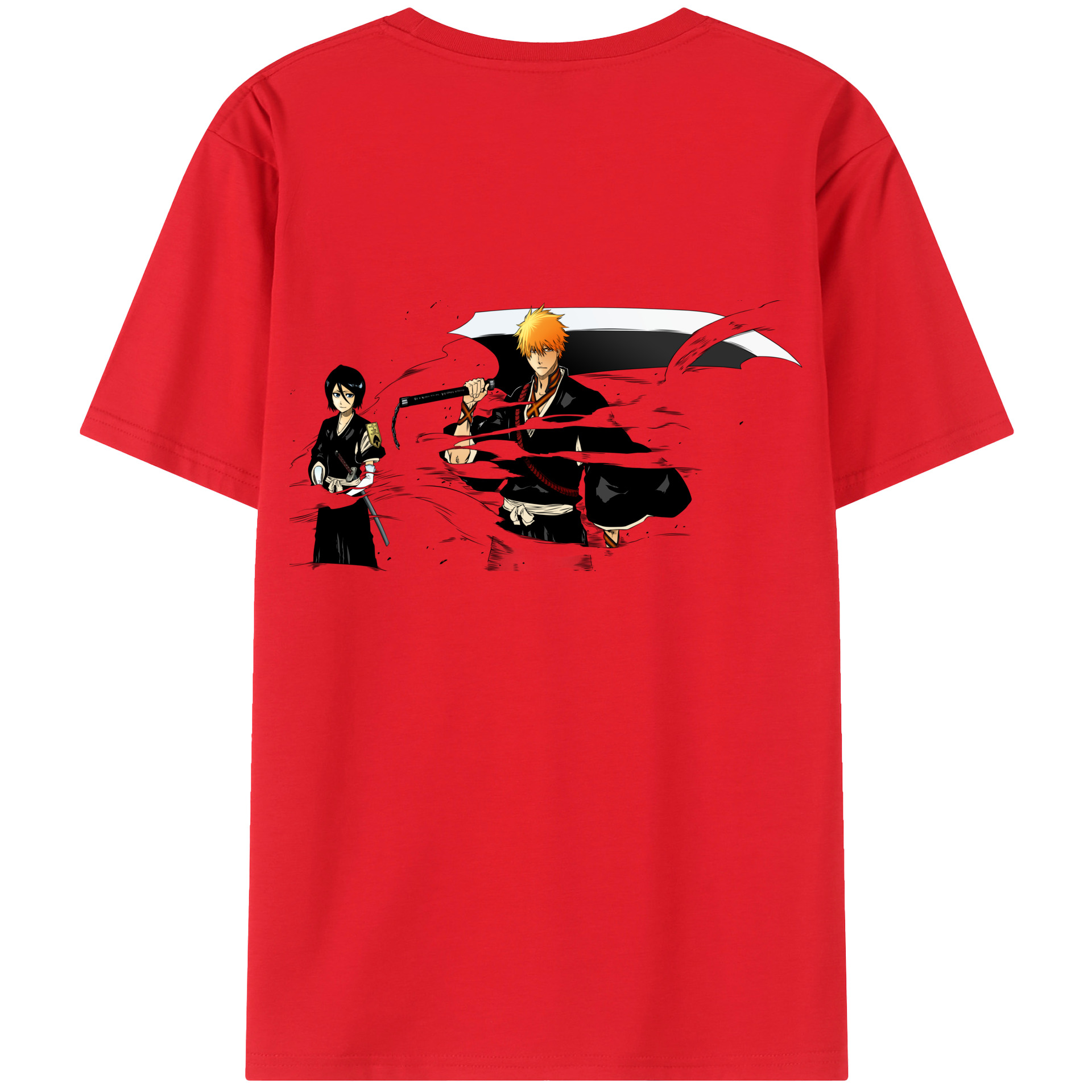 （画像用） ブリーチ 黒崎一護（くろさき いちご）BLEACH Kurosaki Ichigo レディース半袖Tシャツ(バックプリント)