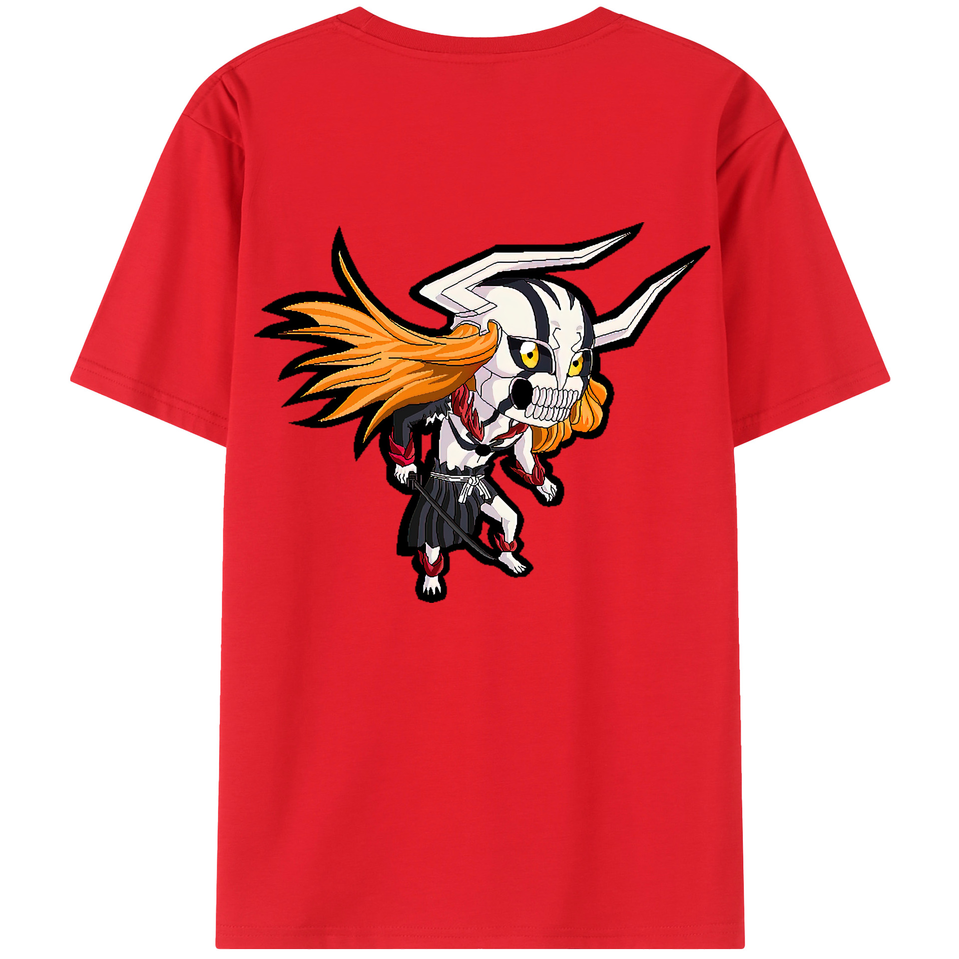 （画像用） ブリーチ 黒崎一護（くろさき いちご）BLEACH Kurosaki Ichigo レディース半袖Tシャツ(バックプリント)