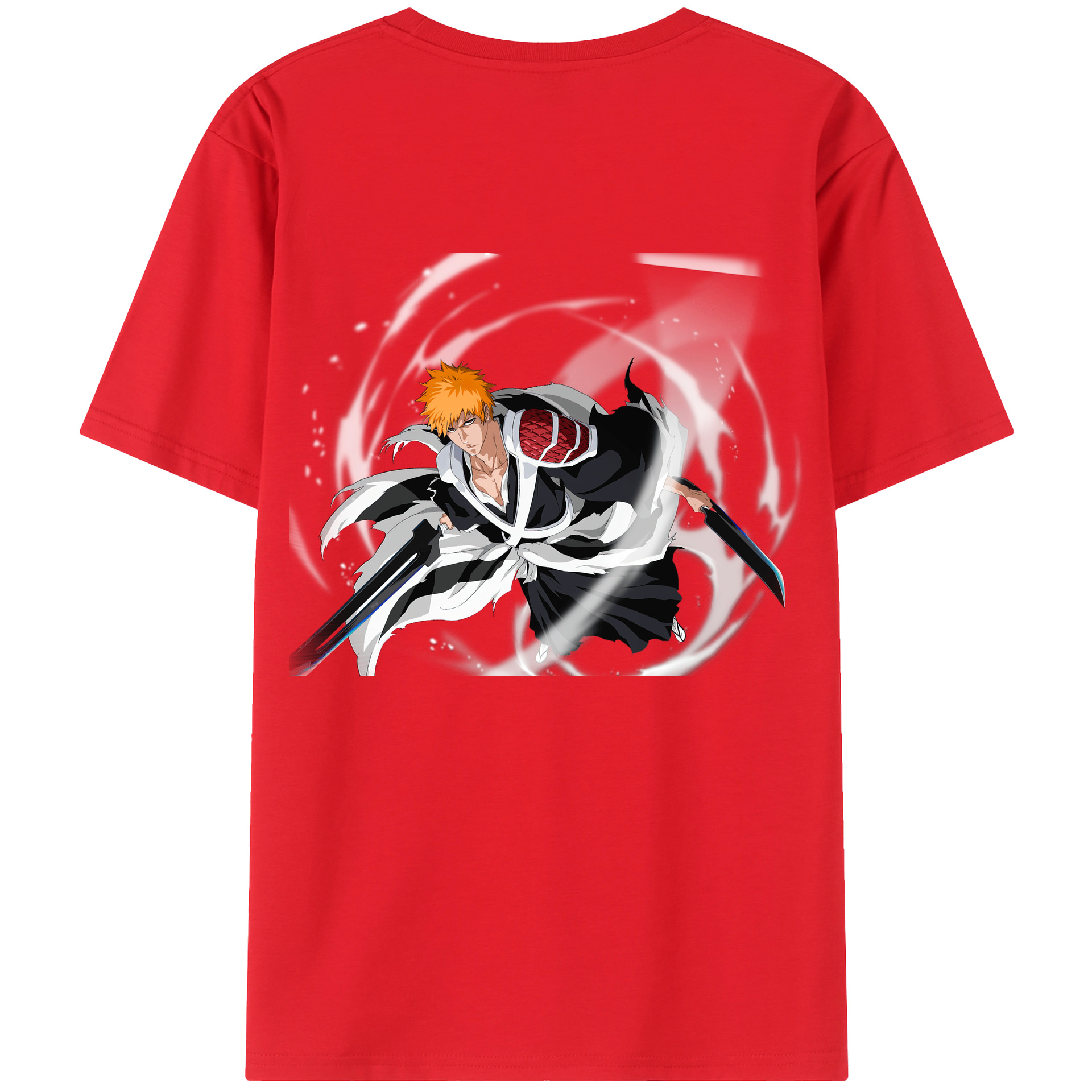 （画像用） ブリーチ 黒崎一護（くろさき いちご）BLEACH Kurosaki Ichigo レディース半袖Tシャツ(バックプリント)
