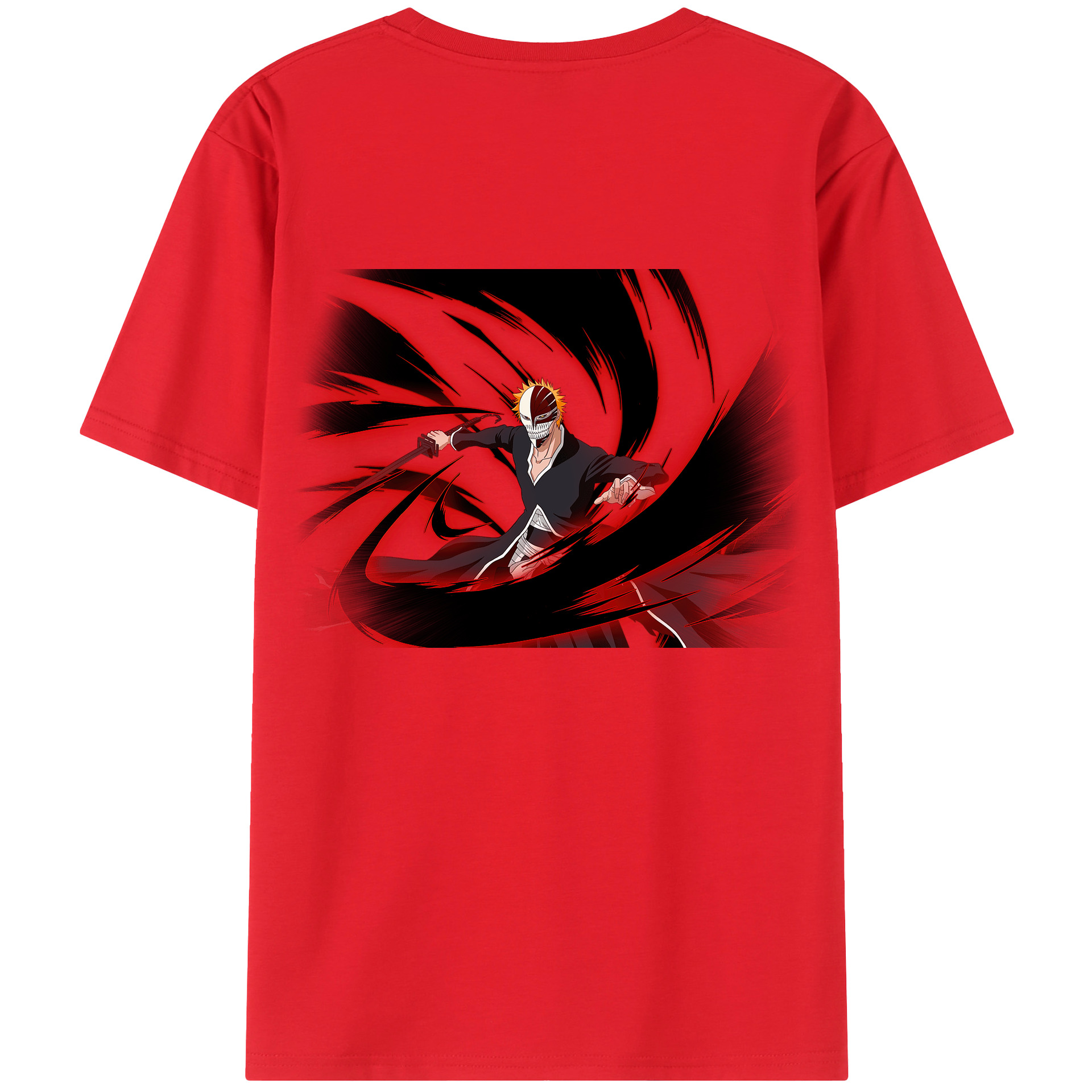 （画像用） ブリーチ 黒崎一護（くろさき いちご）BLEACH Kurosaki Ichigo レディース半袖Tシャツ(バックプリント)