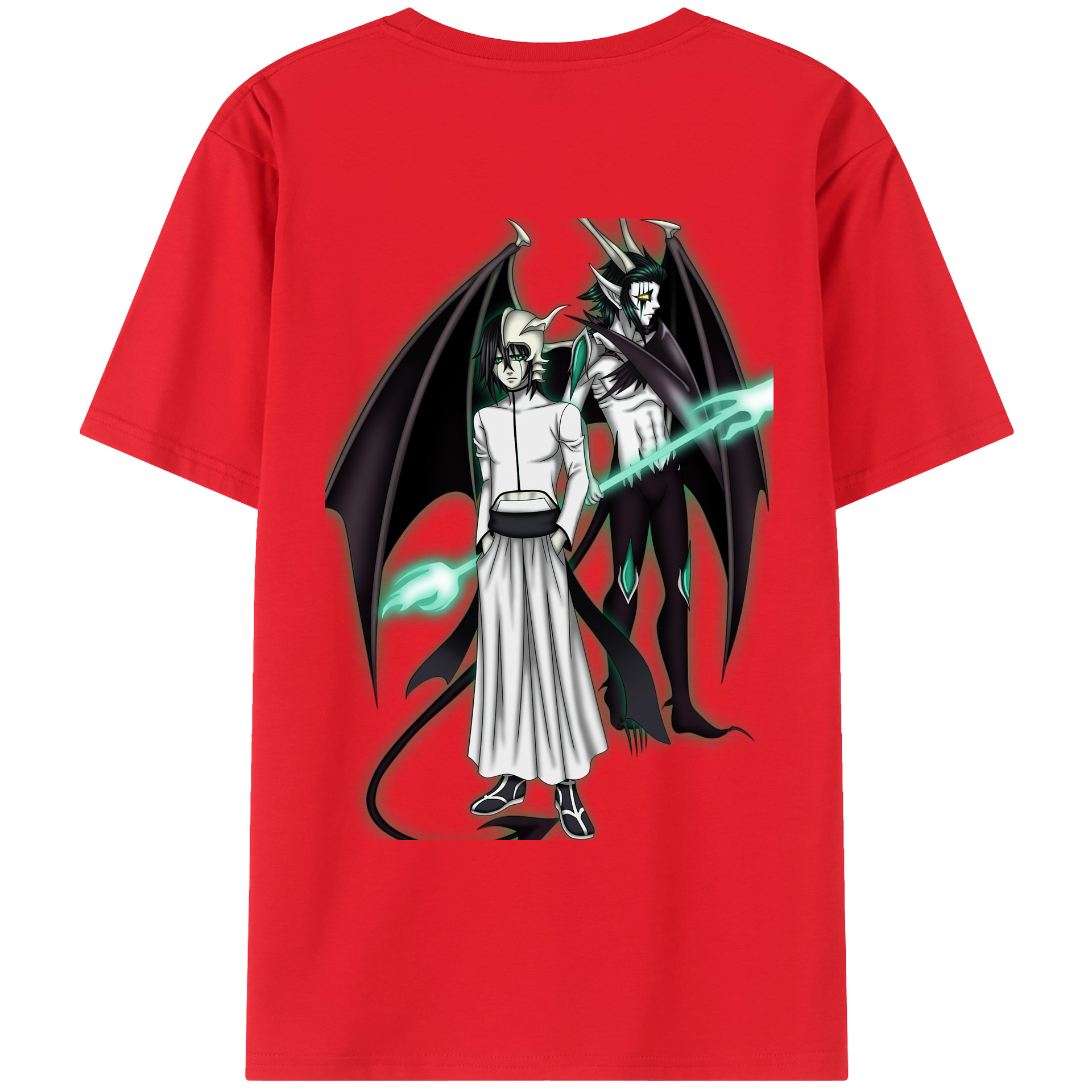 （画像用） ブリーチ ウルキオラ·シファー BLEACH Ulquiorra cifer レディース半袖Tシャツ(バックプリント)