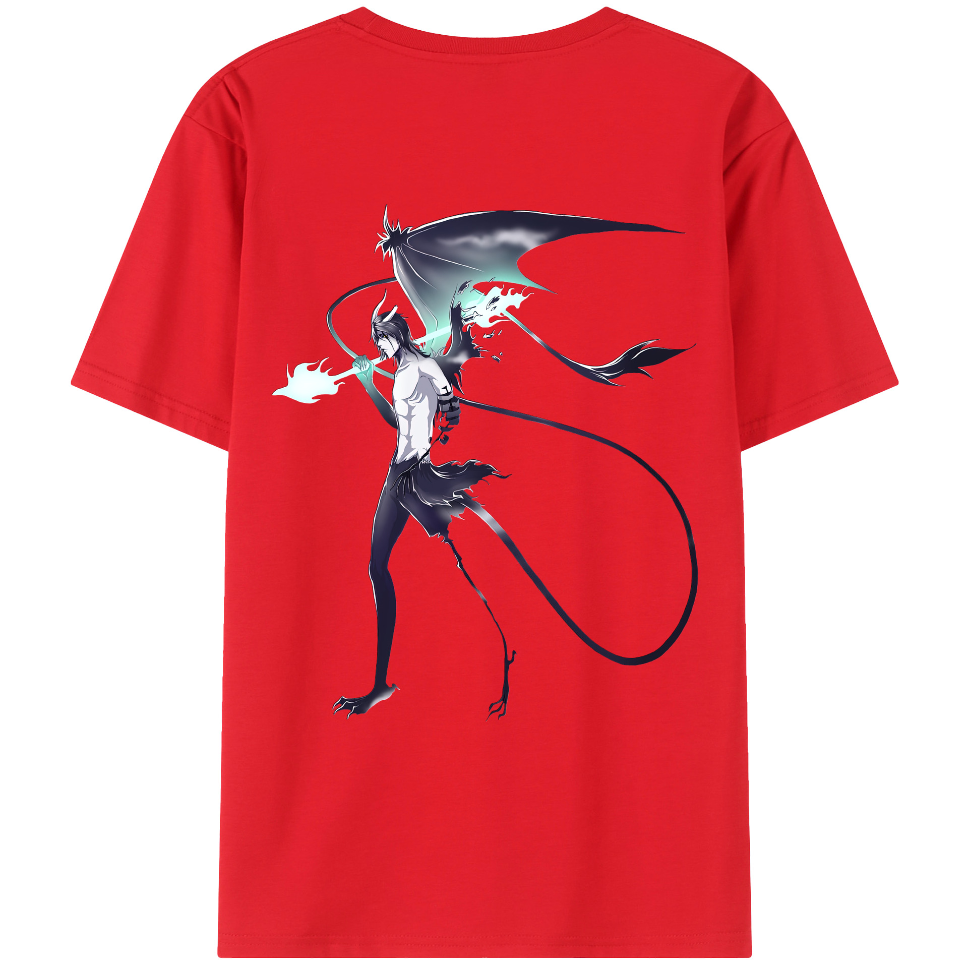 （画像用） ブリーチ ウルキオラ·シファー BLEACH Ulquiorra cifer レディース半袖Tシャツ(バックプリント)
