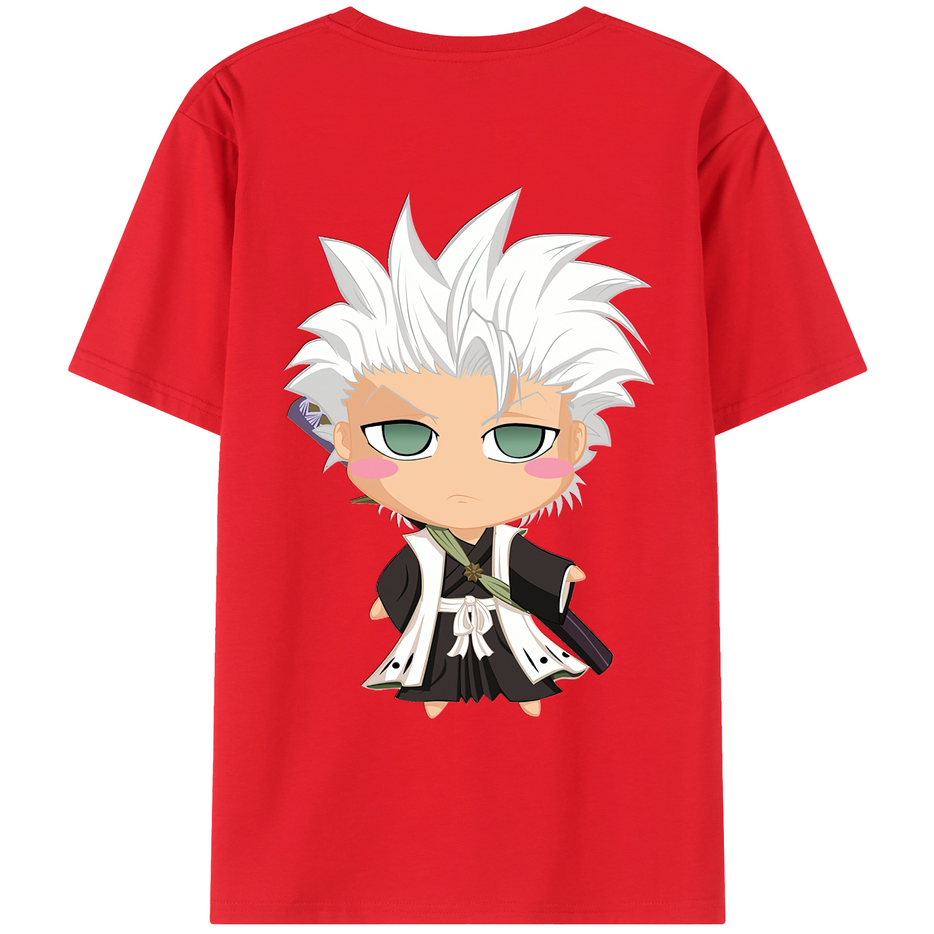 （画像用） ブリーチ 日番谷冬獅郎（ひつがや とうしろう） BLEACH Hitsugaya Toushirou レディース半袖Tシャツ(バックプリント)