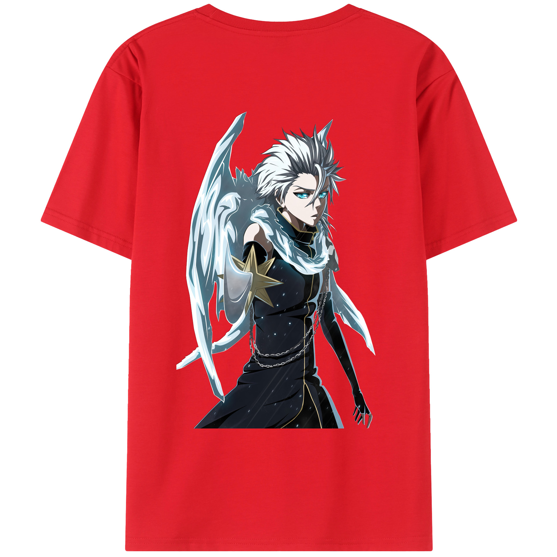 （画像用） ブリーチ 日番谷冬獅郎（ひつがや とうしろう） BLEACH Hitsugaya Toushirou レディース半袖Tシャツ(バックプリント)