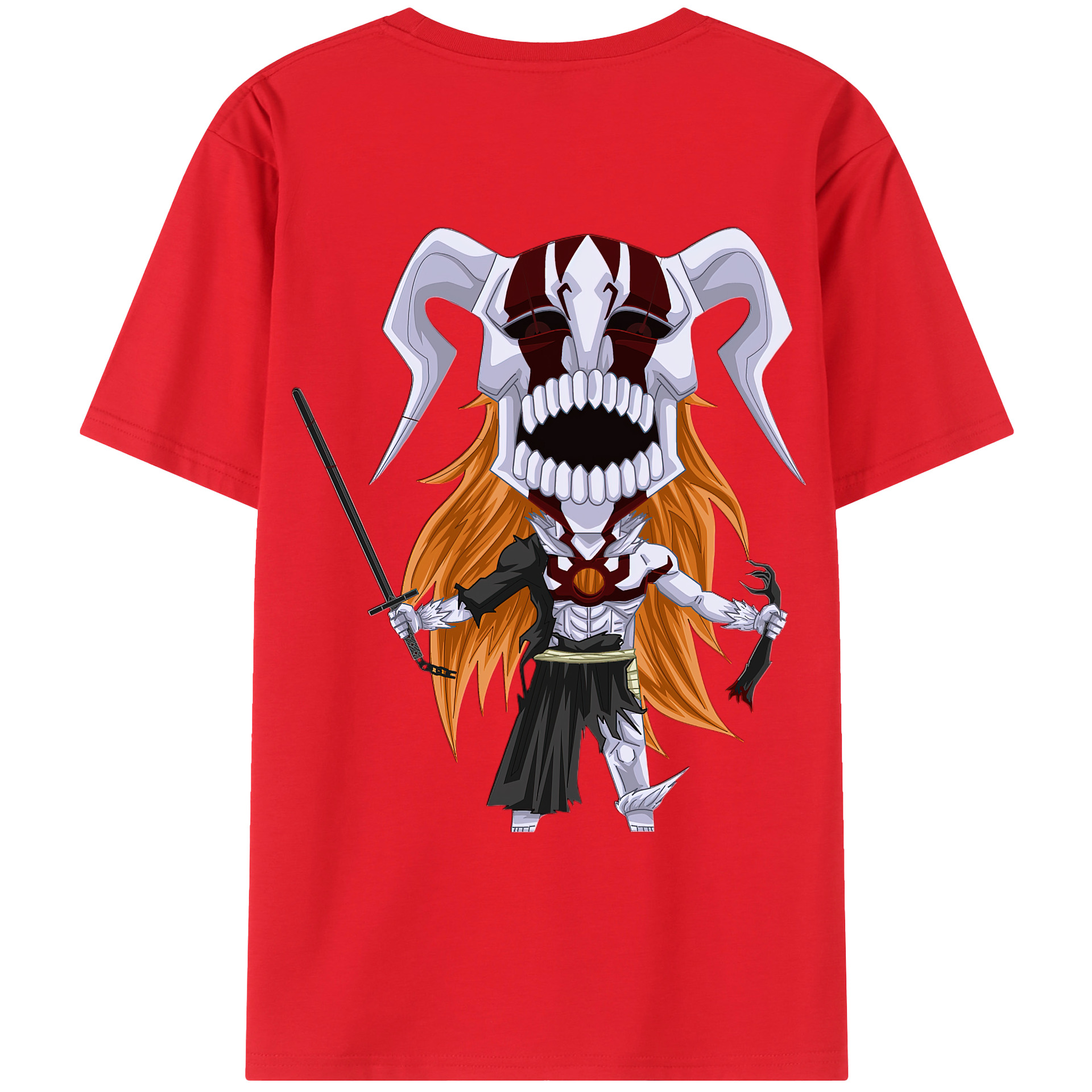 （画像用） ブリーチ 黒崎一護（くろさき いちご）BLEACH Kurosaki Ichigo レディース半袖Tシャツ(バックプリント)