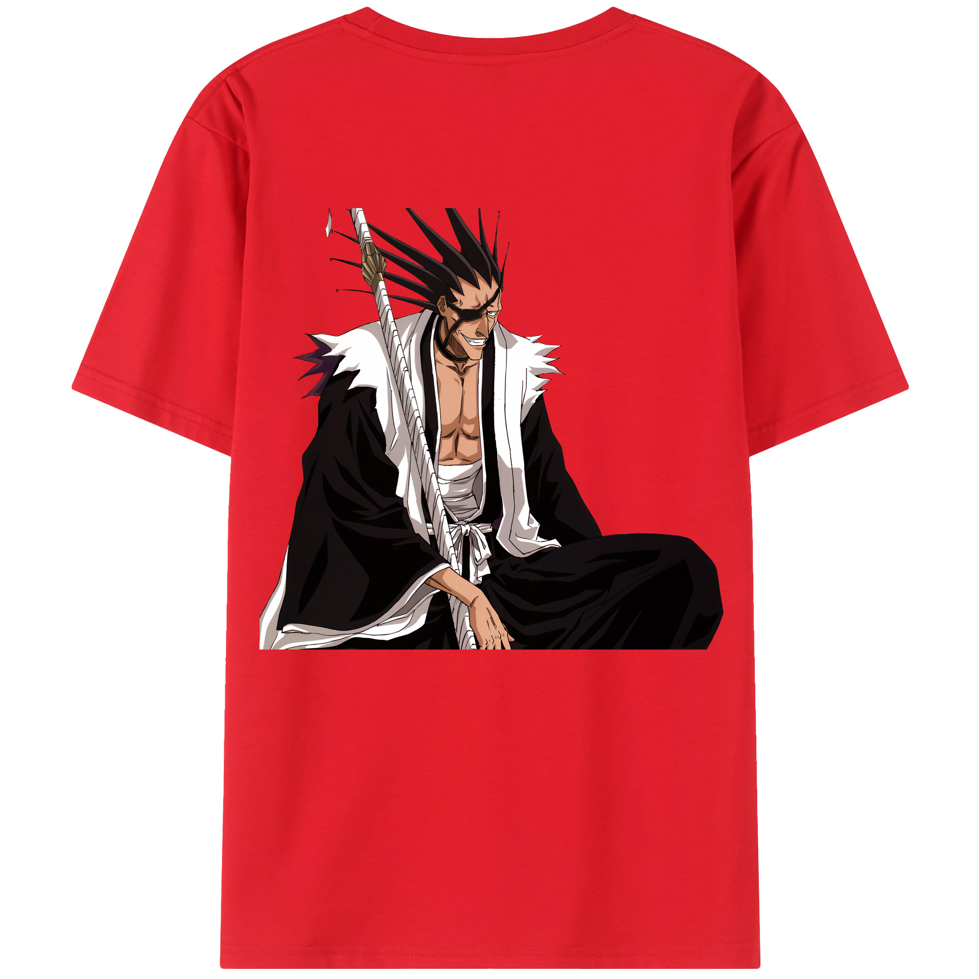 （画像用） ブリーチ ざらき けんぱち BLEACH Zaraki Kenpachi レディース半袖Tシャツ(バックプリント)