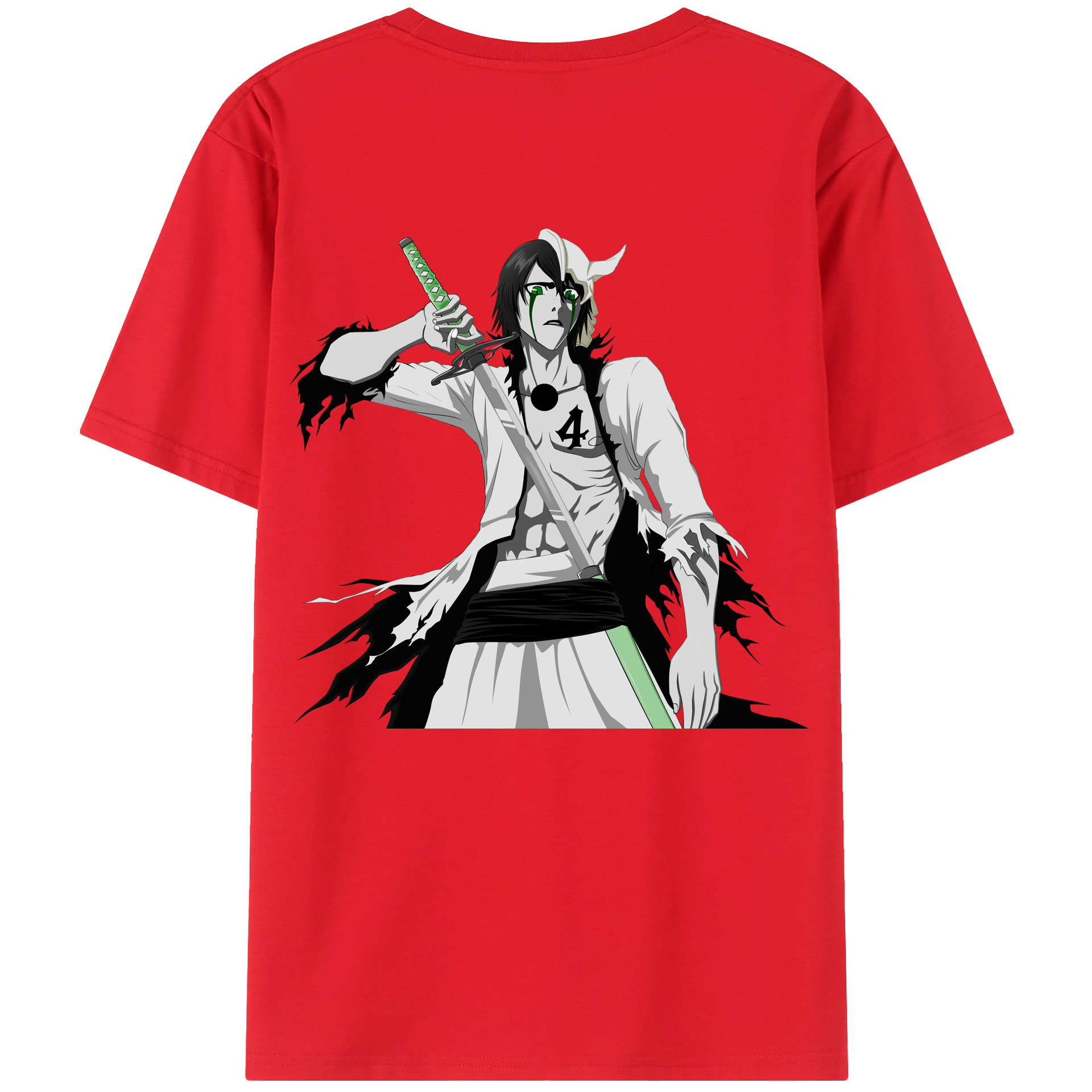 （画像用） ブリーチ ウルキオラ·シファー BLEACH Ulquiorra cifer レディース半袖Tシャツ(バックプリント)