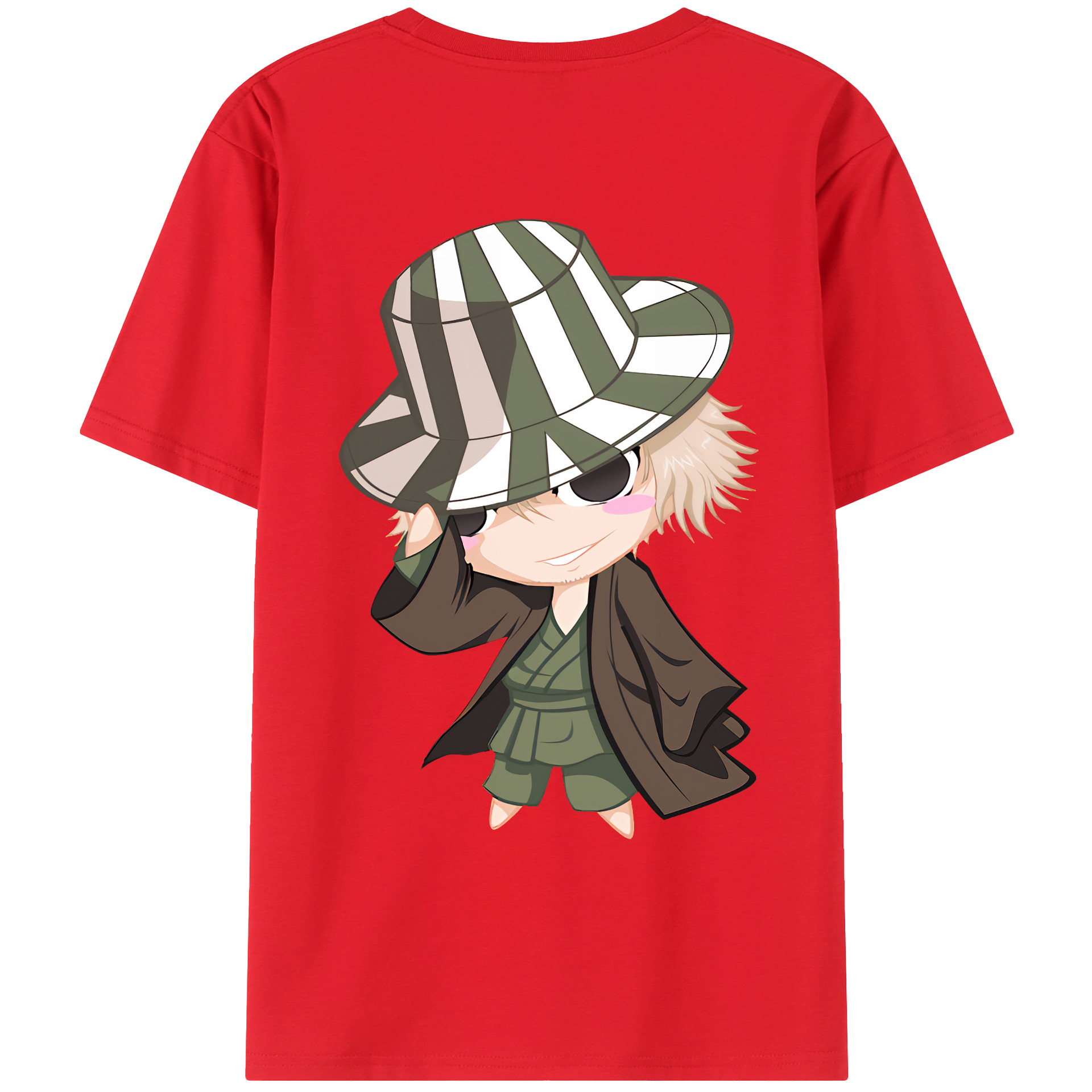 （画像用） "ブリーチ 浦原 喜助（うらはら きすけ） BLEACH Urahara Kisuke " レディース半袖Tシャツ(バックプリント)