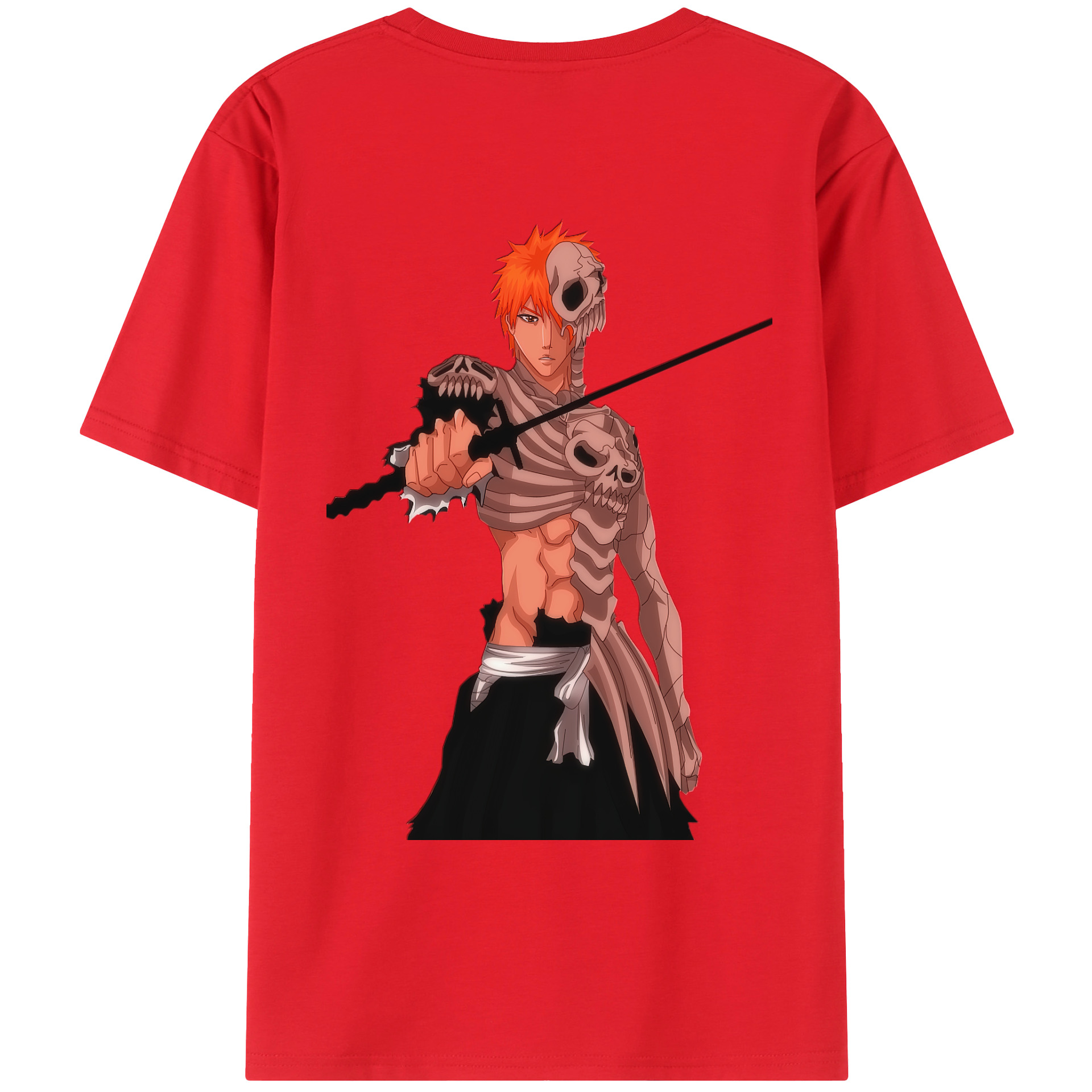 （画像用） ブリーチ 黒崎一護（くろさき いちご）BLEACH Kurosaki Ichigo レディース半袖Tシャツ(バックプリント)