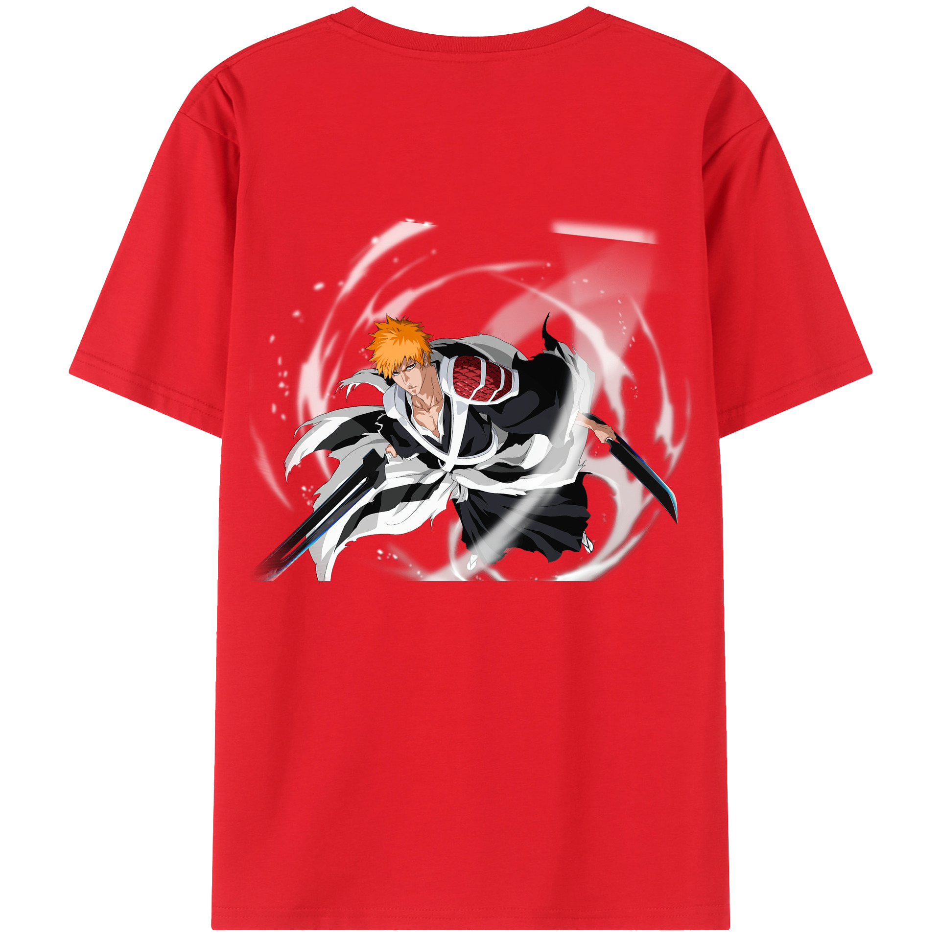 （画像用） ブリーチ 黒崎一護（くろさき いちご）BLEACH Kurosaki Ichigo レディース半袖Tシャツ(バックプリント)