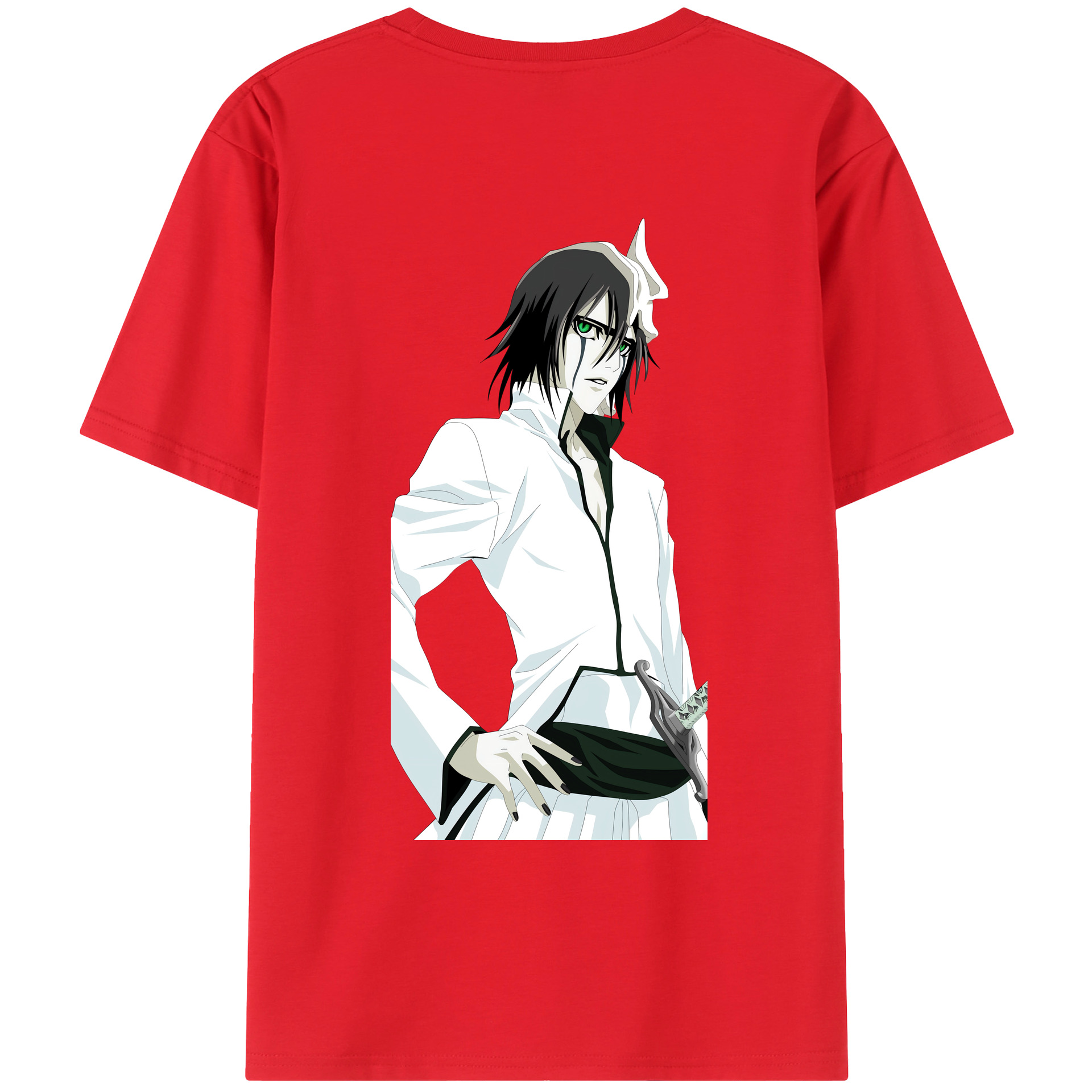 （画像用） ブリーチ ウルキオラ·シファー BLEACH Ulquiorra cifer レディース半袖Tシャツ(バックプリント)
