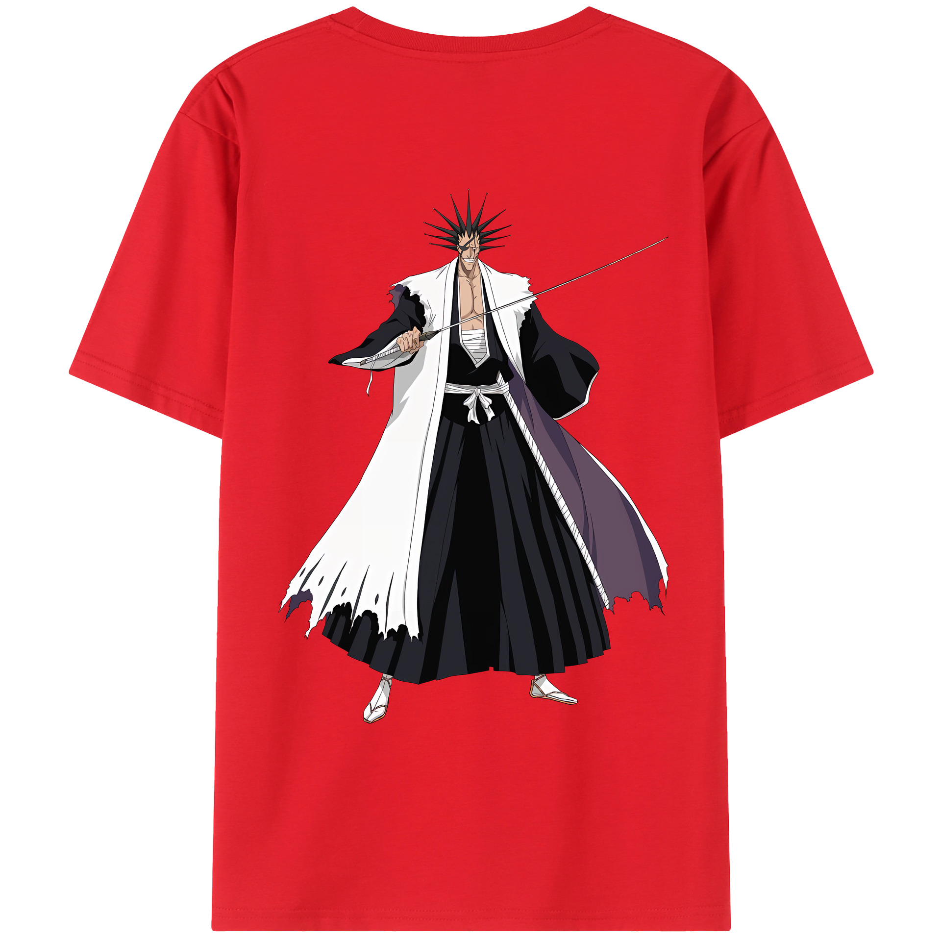 （画像用） ブリーチ ざらき けんぱち BLEACH Zaraki Kenpachi レディース半袖Tシャツ(バックプリント)
