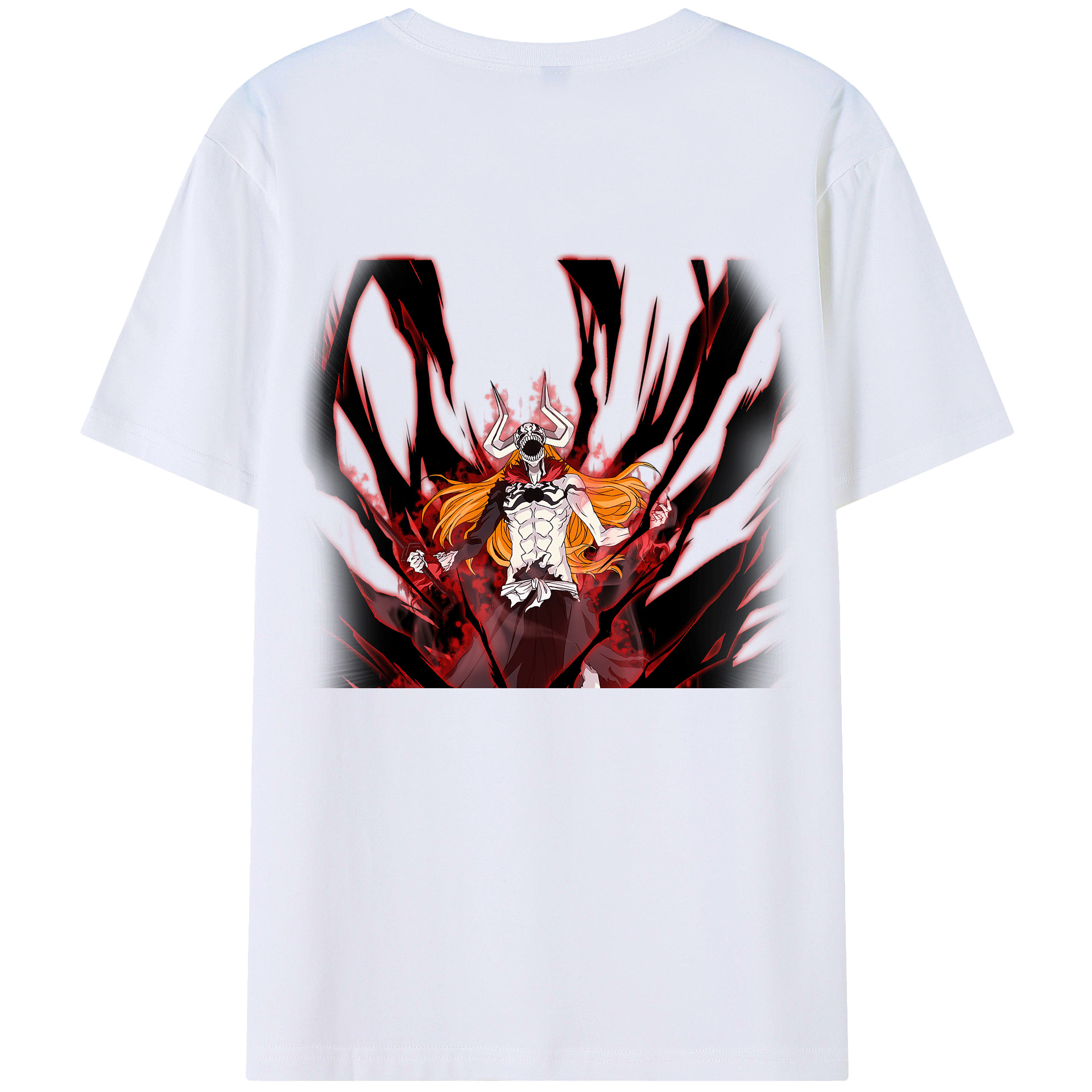 （画像用） ブリーチ 黒崎一護（くろさき いちご）BLEACH Kurosaki Ichigo レディース半袖Tシャツ(バックプリント)