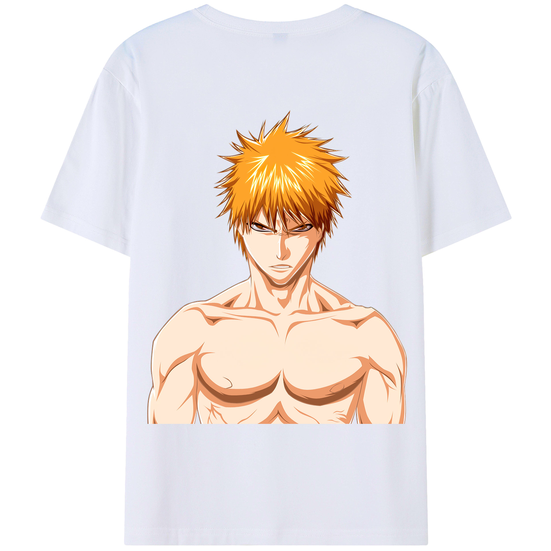 （画像用） ブリーチ 黒崎一護（くろさき いちご）BLEACH Kurosaki Ichigo レディース半袖Tシャツ(バックプリント)
