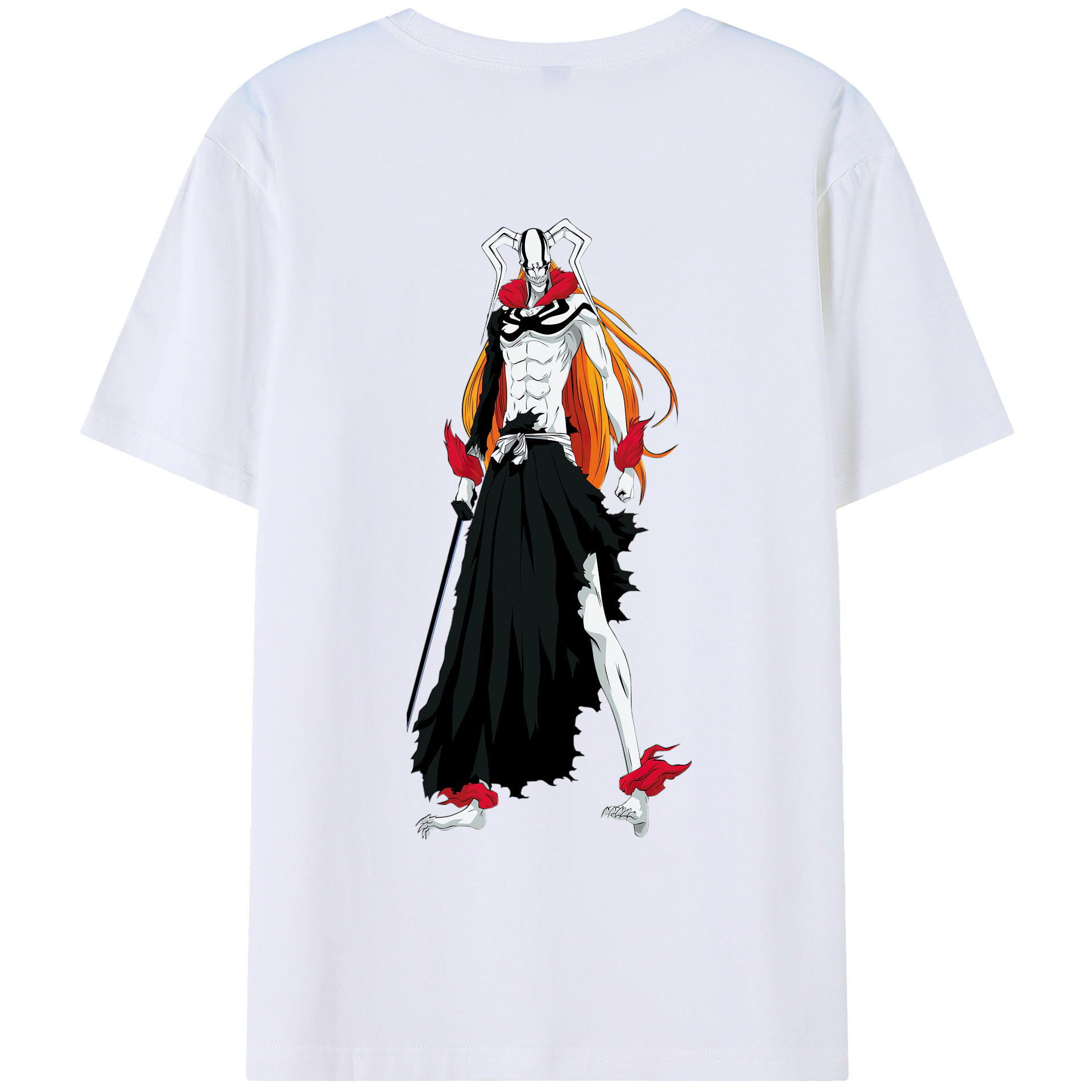 （画像用） ブリーチ 黒崎一護（くろさき いちご）BLEACH Kurosaki Ichigo レディース半袖Tシャツ(バックプリント)