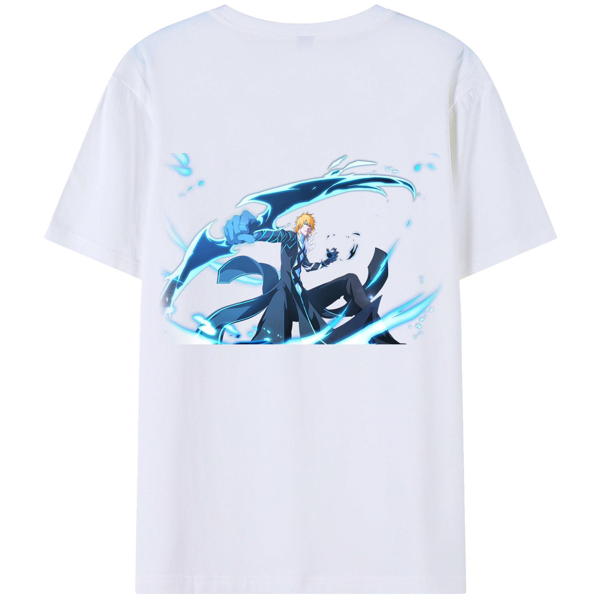 （画像用） ブリーチ 黒崎一護（くろさき いちご）BLEACH Kurosaki Ichigo レディース半袖Tシャツ(バックプリント)