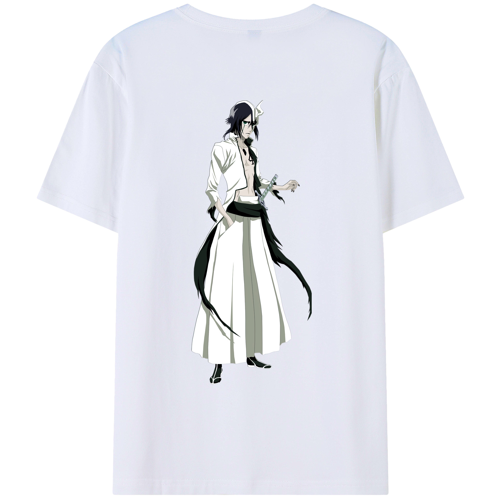 （画像用） ブリーチ ウルキオラ·シファー BLEACH Ulquiorra cifer レディース半袖Tシャツ(バックプリント)