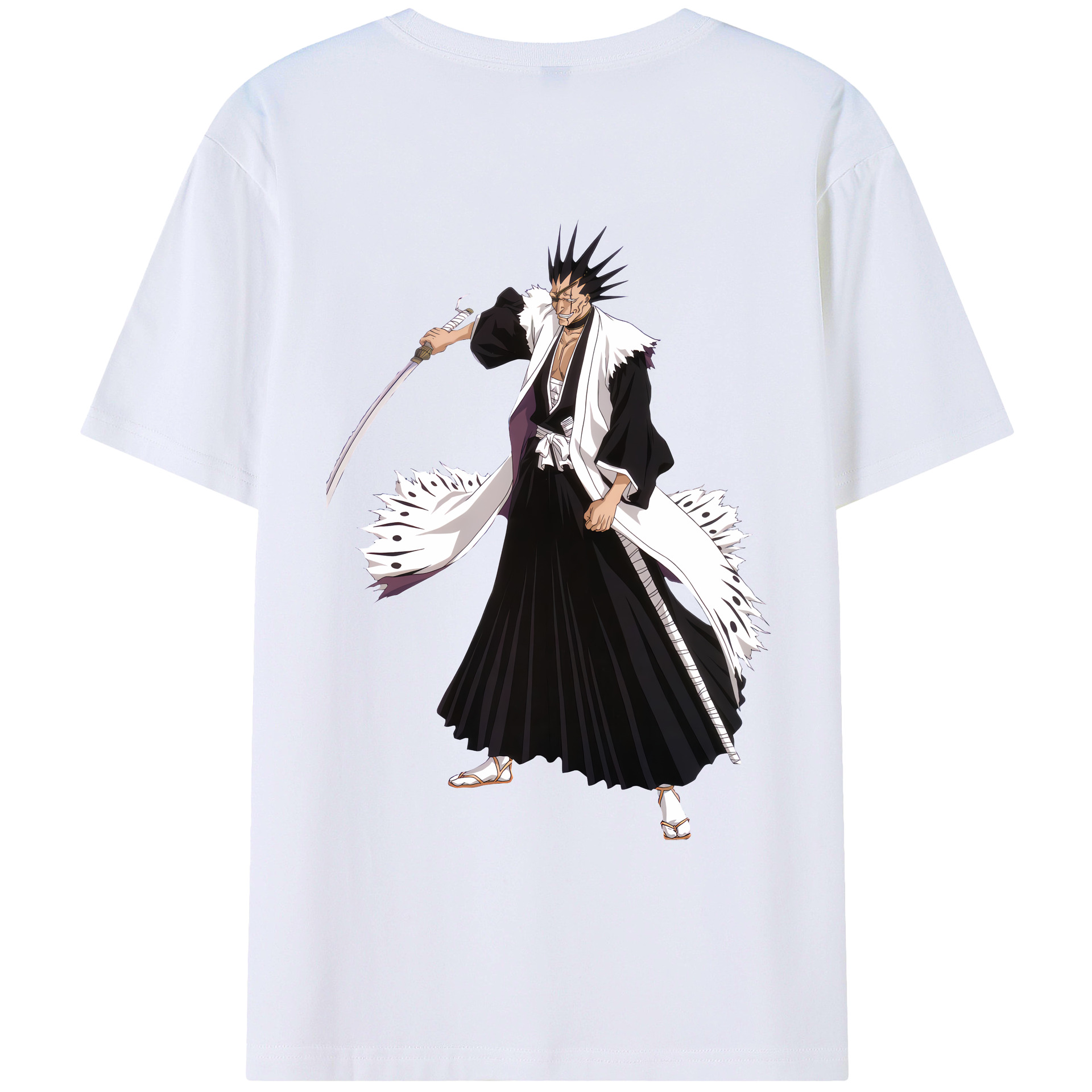 （画像用） ブリーチ ざらき けんぱち BLEACH Zaraki Kenpachi レディース半袖Tシャツ(バックプリント)