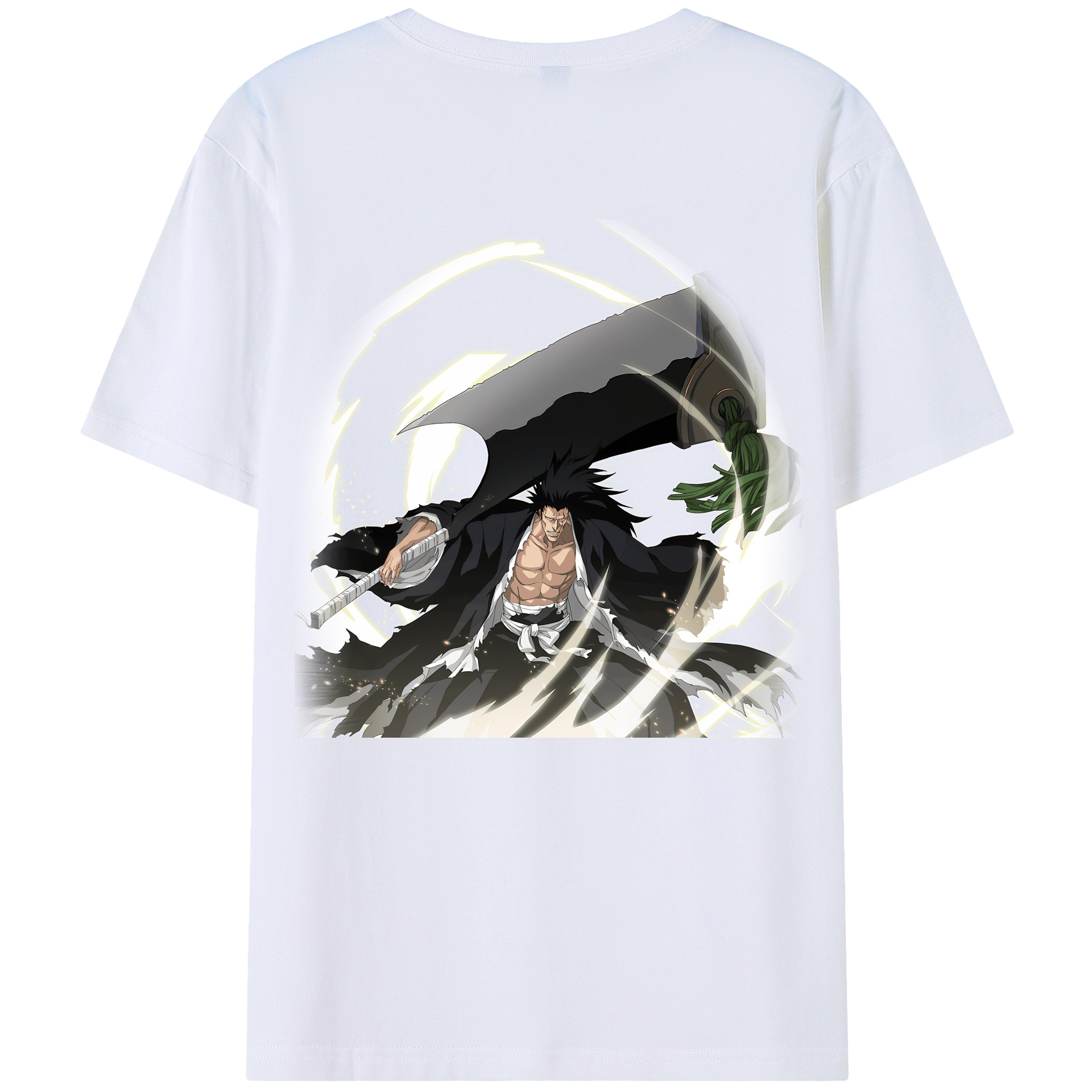 （画像用） ブリーチ ざらき けんぱち BLEACH Zaraki Kenpachi レディース半袖Tシャツ(バックプリント)