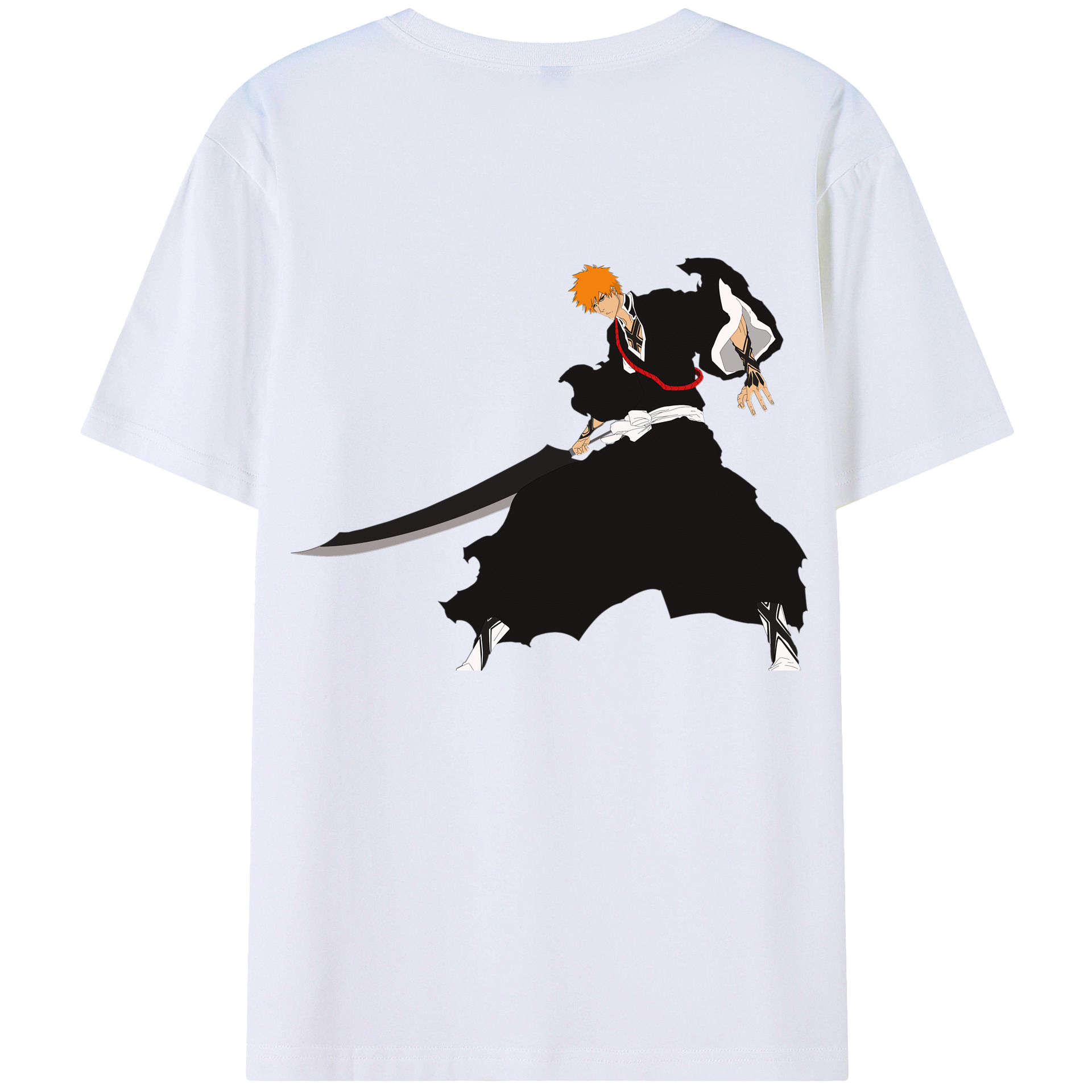（画像用） ブリーチ 黒崎一護（くろさき いちご）BLEACH Kurosaki Ichigo レディース半袖Tシャツ(バックプリント)
