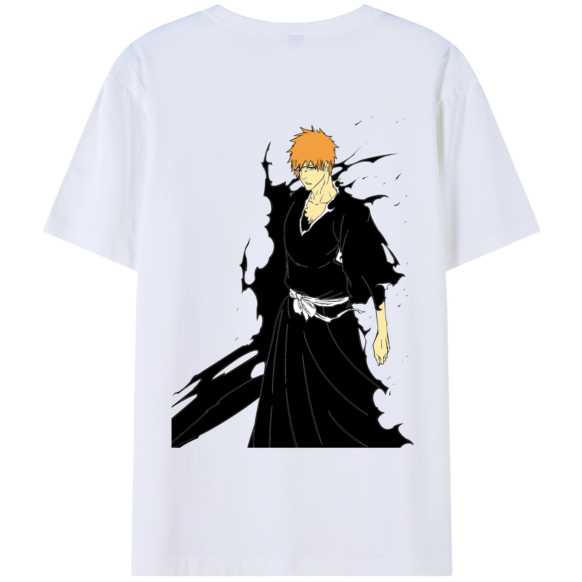 （画像用） ブリーチ 黒崎一護（くろさき いちご）BLEACH Kurosaki Ichigo レディース半袖Tシャツ(バックプリント)