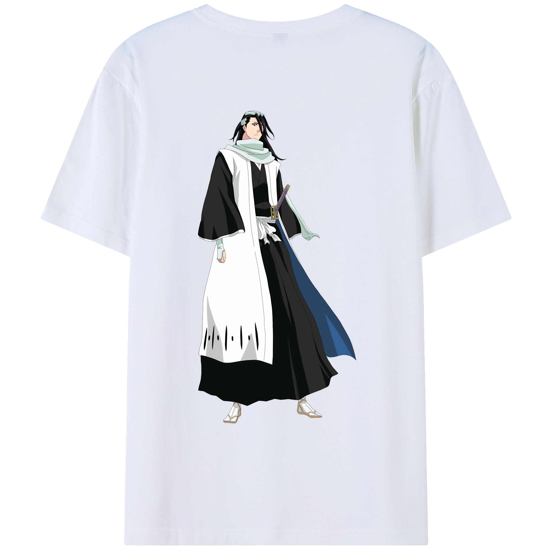 （画像用） ブリーチ くちき びゃくや BLEACH Kuchiki Byakuya レディース半袖Tシャツ(バックプリント)