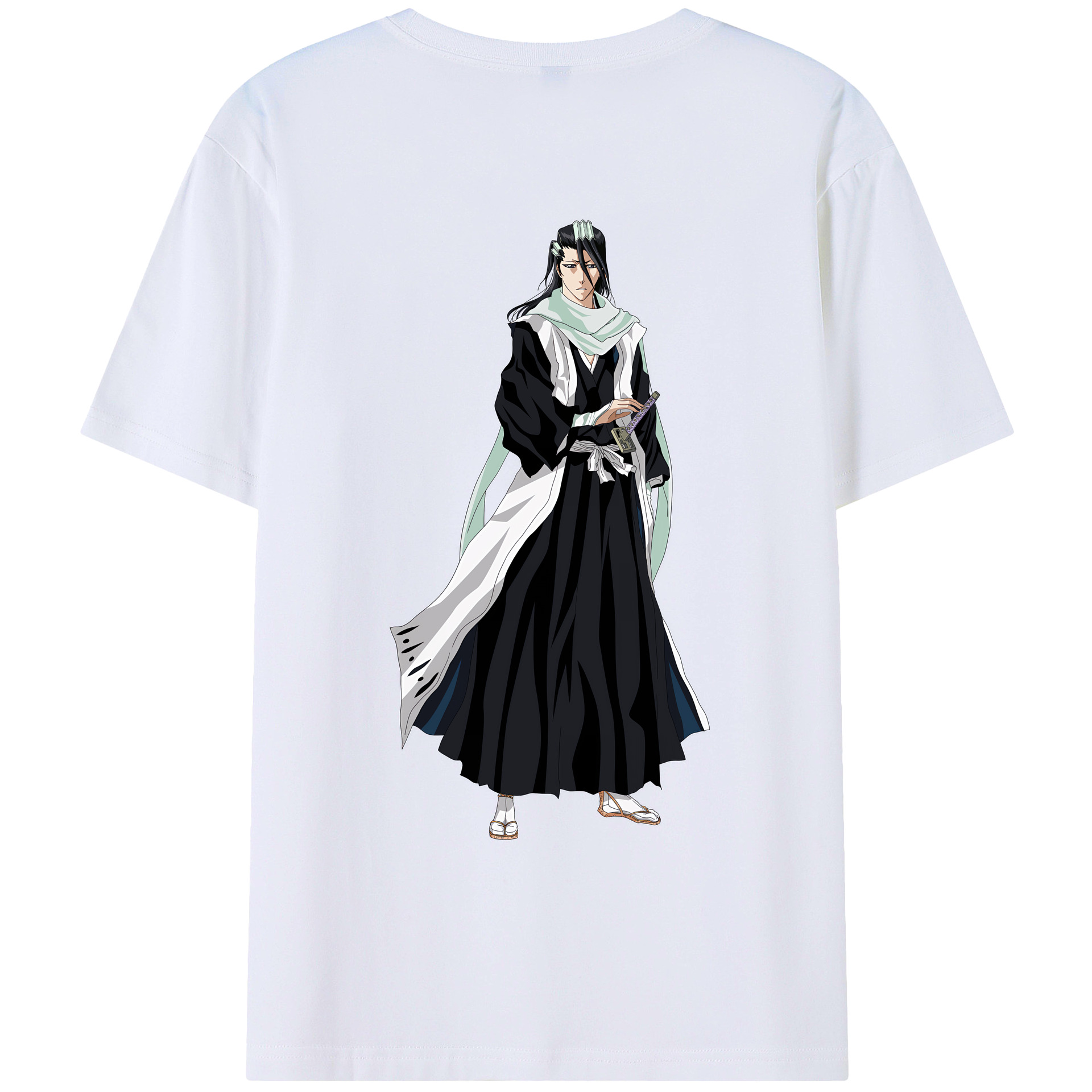 （画像用） ブリーチ くちき びゃくや BLEACH Kuchiki Byakuya レディース半袖Tシャツ(バックプリント)