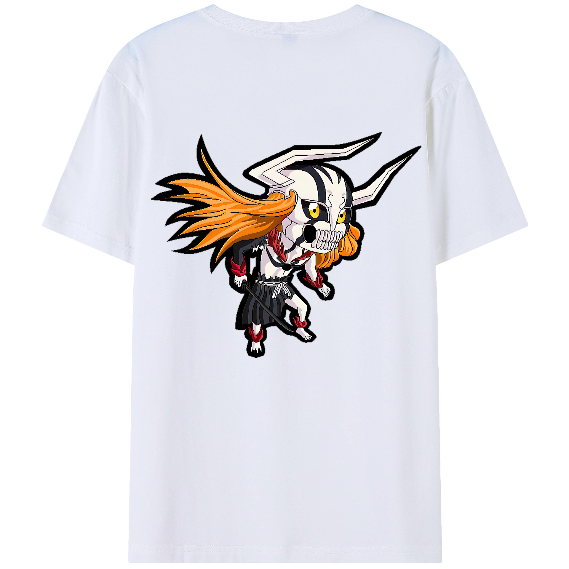 （画像用） ブリーチ 黒崎一護（くろさき いちご）BLEACH Kurosaki Ichigo レディース半袖Tシャツ(バックプリント)