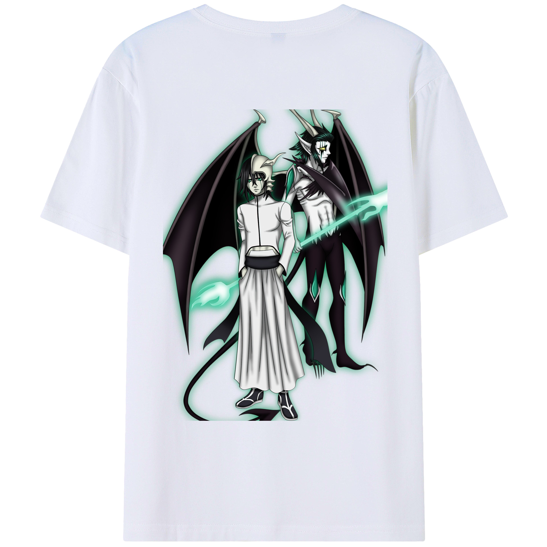 （画像用） ブリーチ ウルキオラ·シファー BLEACH Ulquiorra cifer レディース半袖Tシャツ(バックプリント)