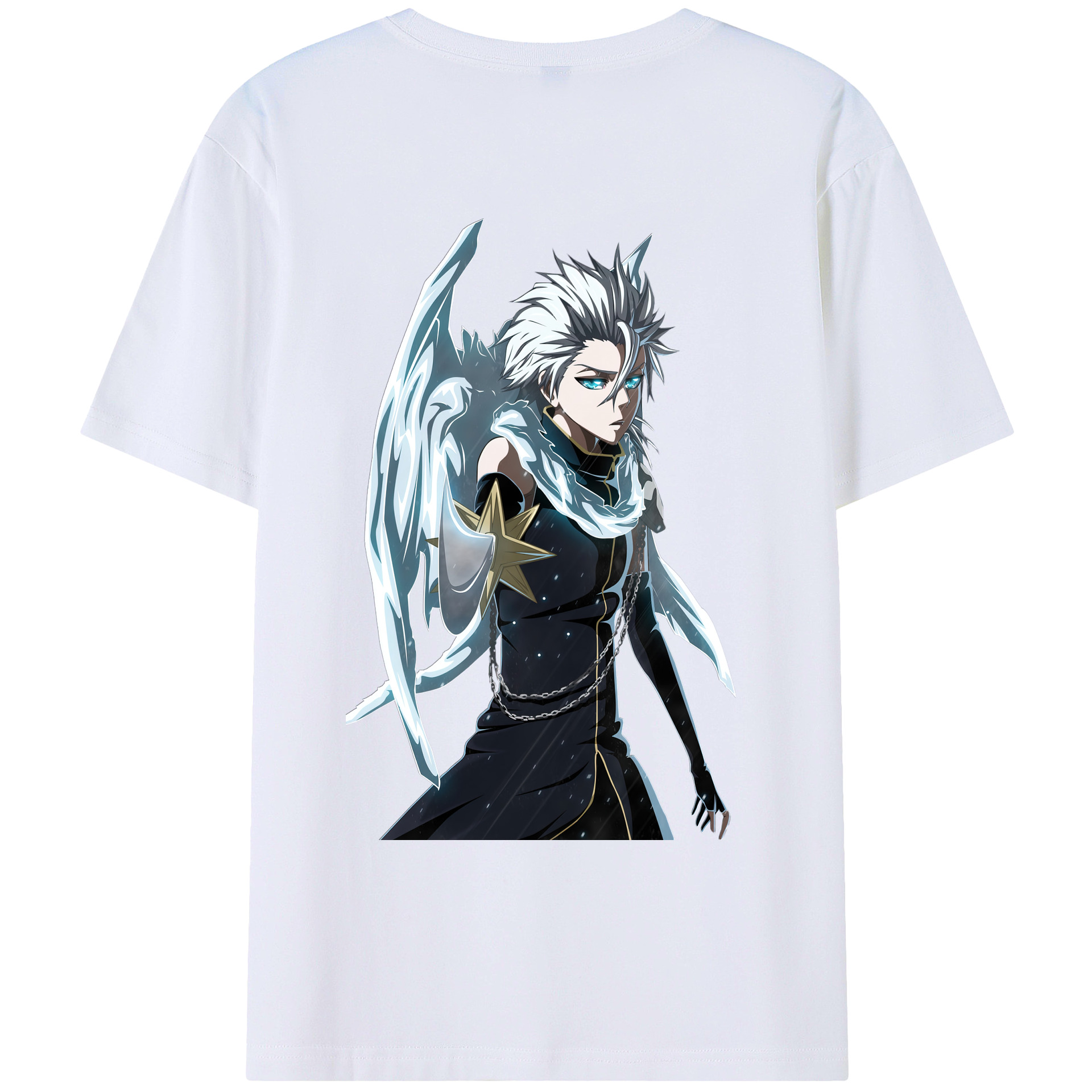 （画像用） ブリーチ 日番谷冬獅郎（ひつがや とうしろう） BLEACH Hitsugaya Toushirou レディース半袖Tシャツ(バックプリント)