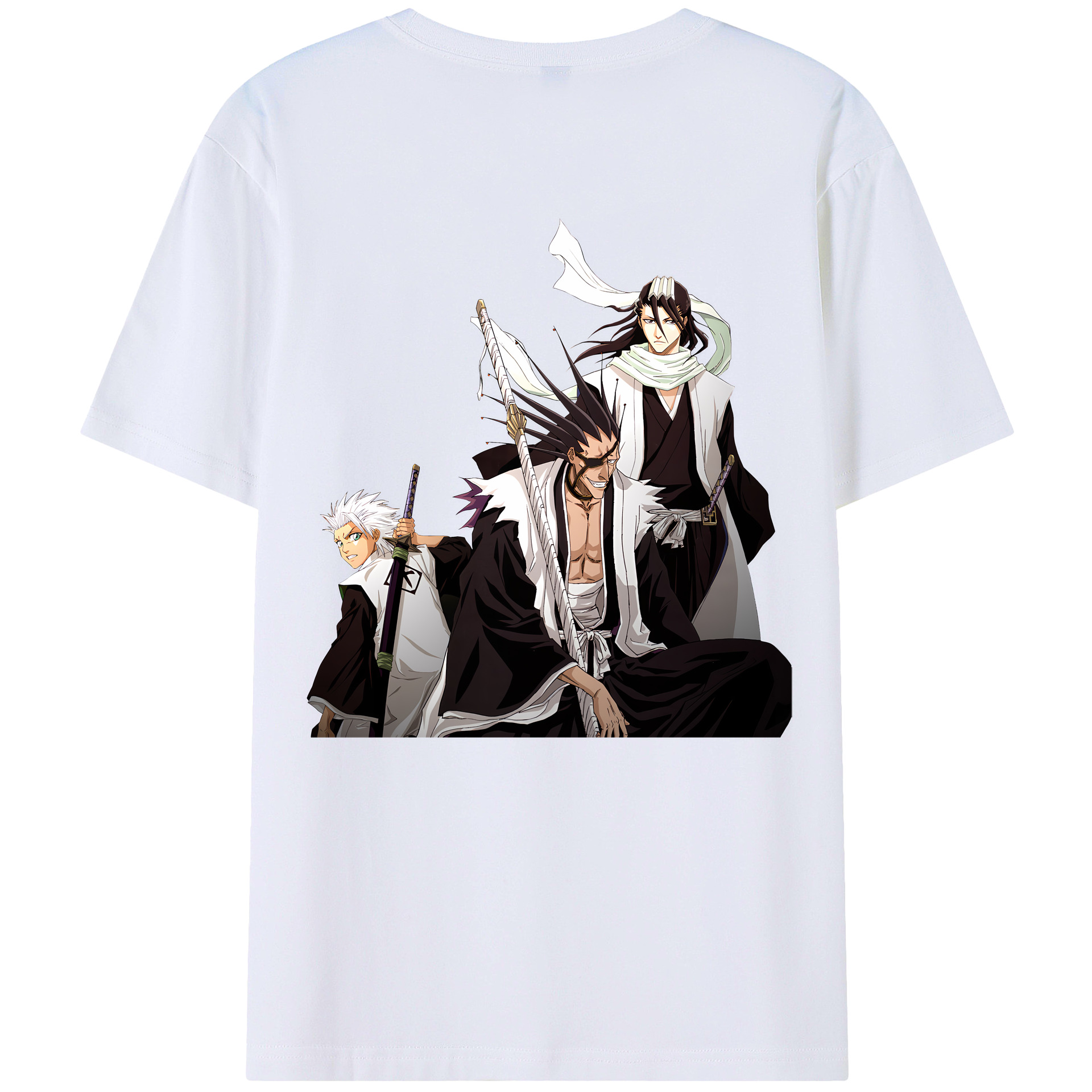 （画像用） ブリーチ ざらき けんぱち BLEACH Zaraki Kenpachi レディース半袖Tシャツ(バックプリント)