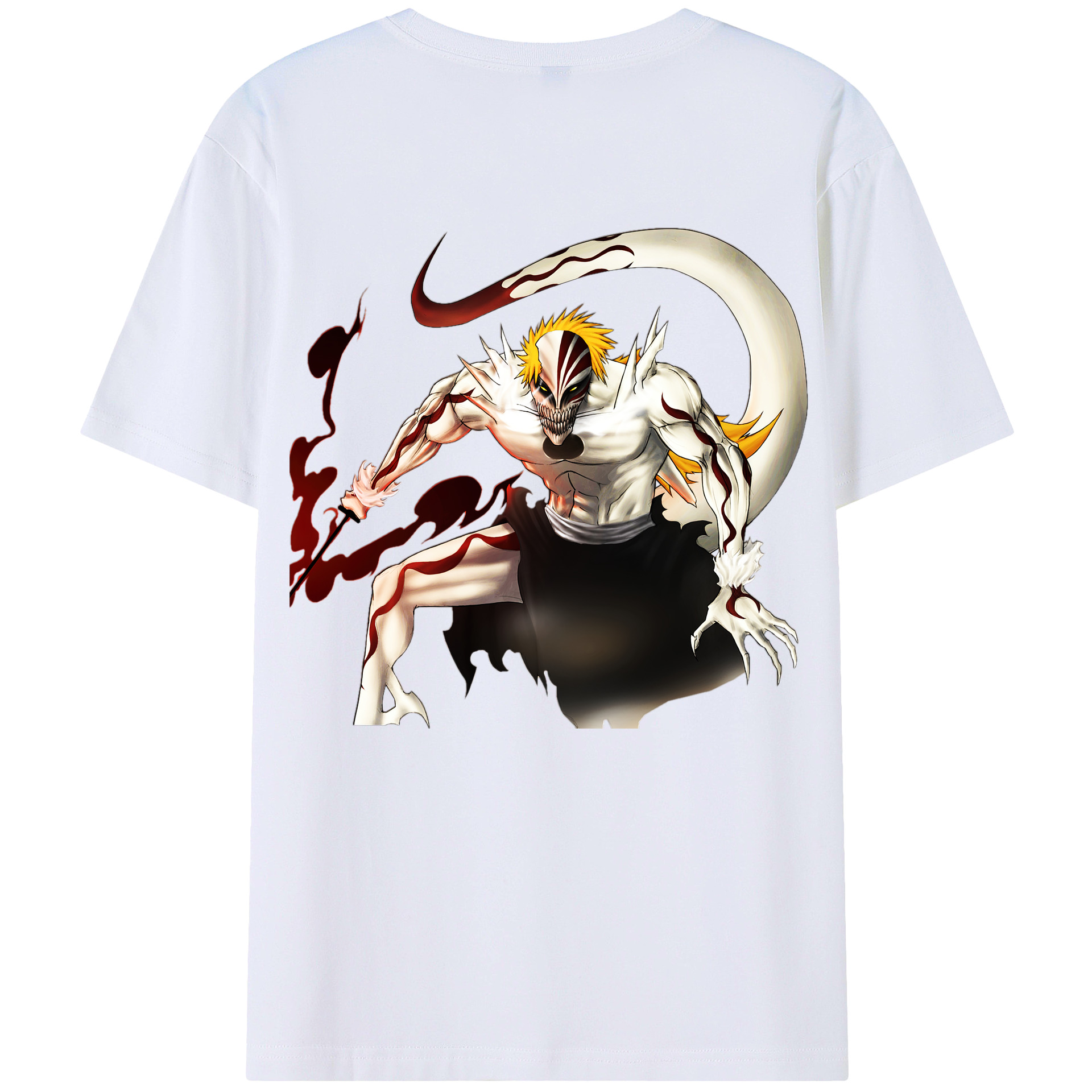 （画像用） ブリーチ 黒崎一護（くろさき いちご）BLEACH Kurosaki Ichigo レディース半袖Tシャツ(バックプリント)