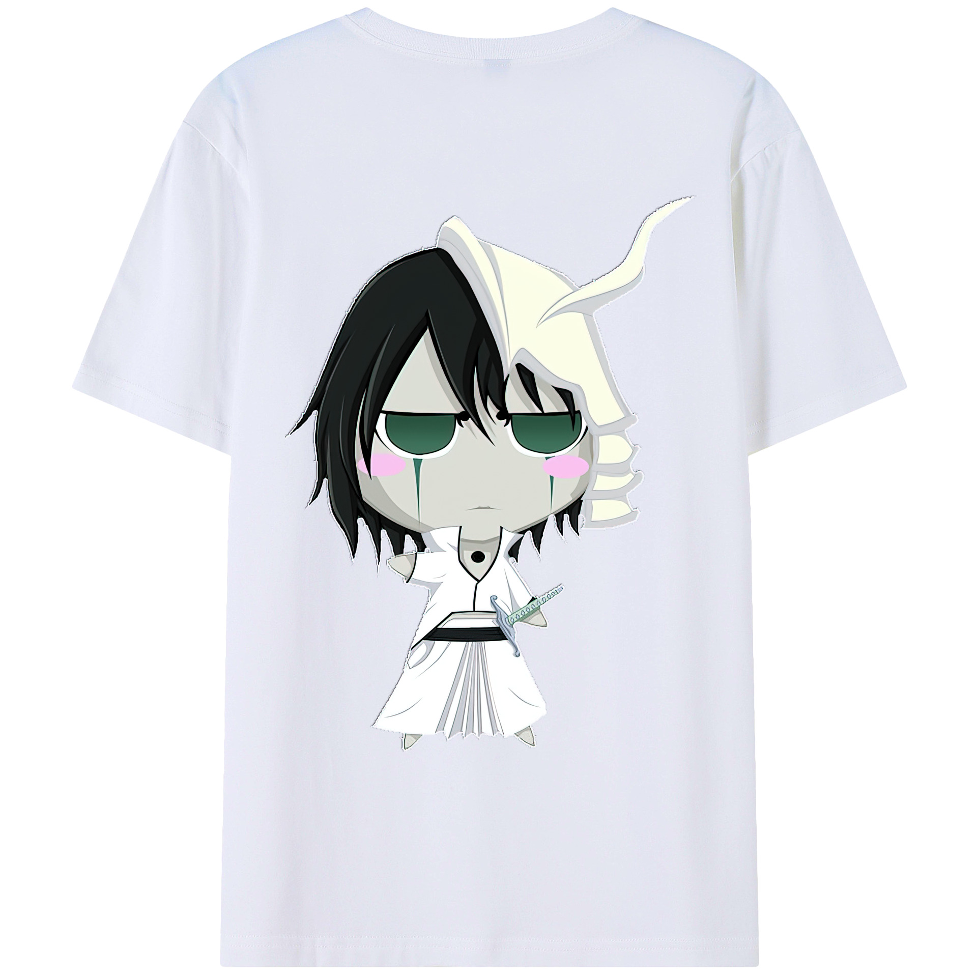 （画像用） ブリーチ ウルキオラ·シファー BLEACH Ulquiorra cifer レディース半袖Tシャツ(バックプリント)