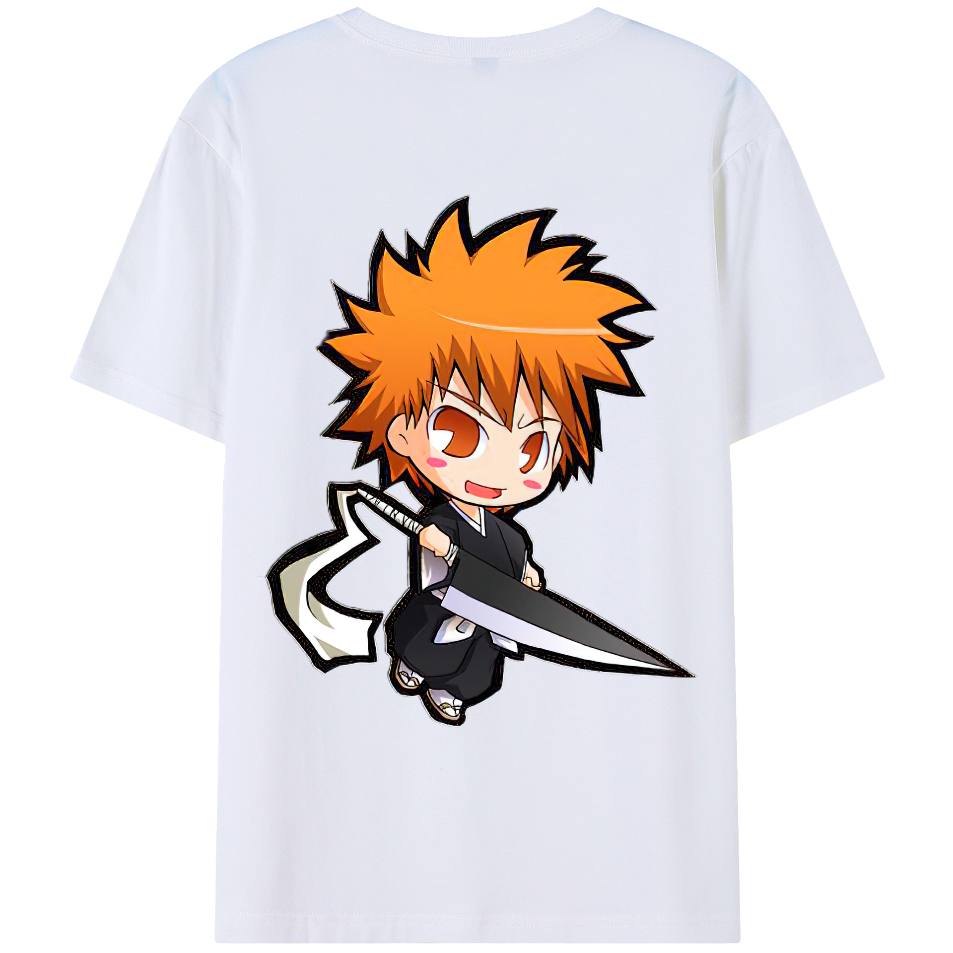 （画像用） ブリーチ 黒崎一護（くろさき いちご）BLEACH Kurosaki Ichigo レディース半袖Tシャツ(バックプリント)