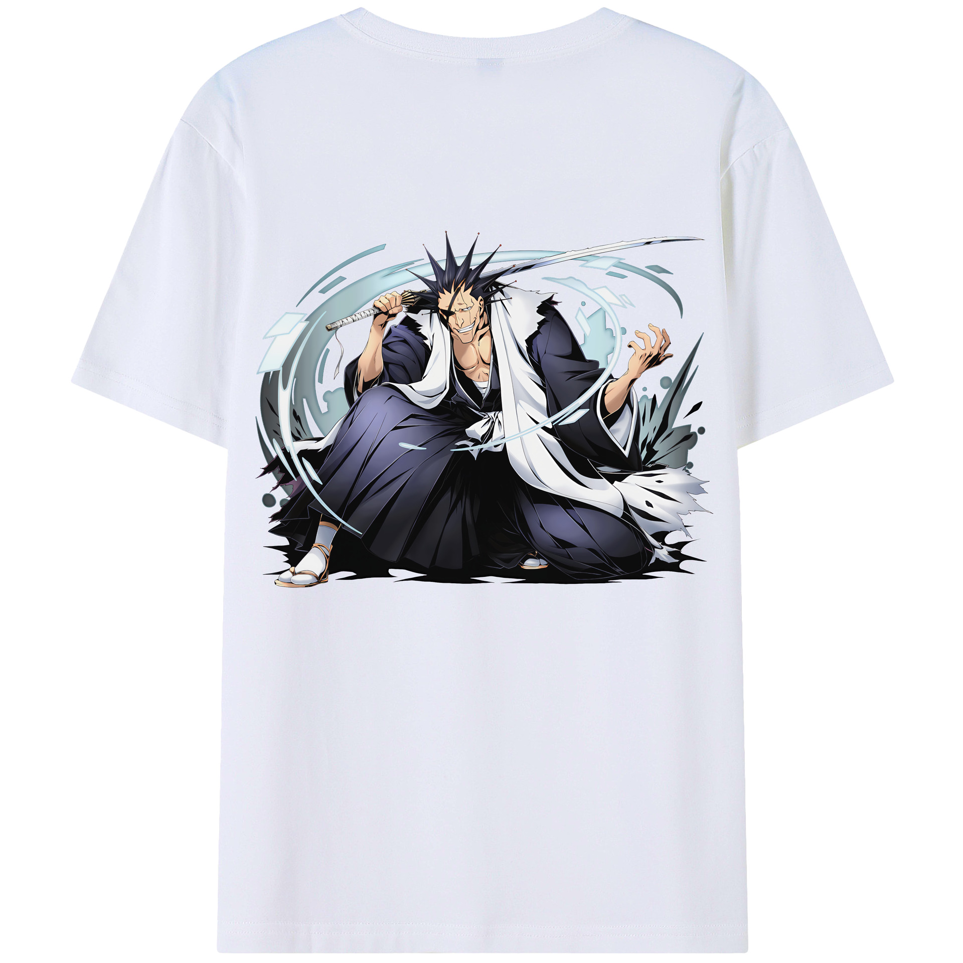 （画像用） ブリーチ ざらき けんぱち BLEACH Zaraki Kenpachi レディース半袖Tシャツ(バックプリント)
