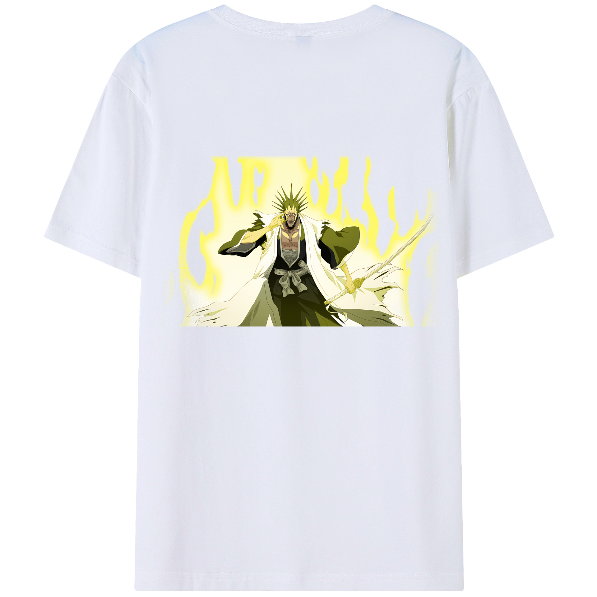 （画像用） ブリーチ ざらき けんぱち BLEACH Zaraki Kenpachi レディース半袖Tシャツ(バックプリント)