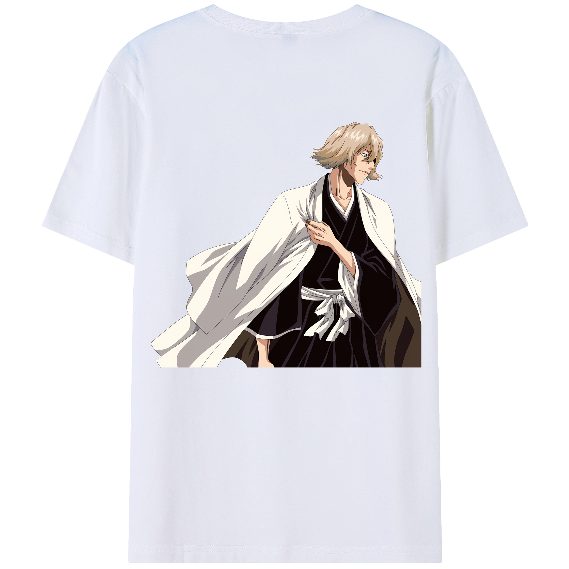 （画像用） "ブリーチ 浦原 喜助（うらはら きすけ） BLEACH Urahara Kisuke " レディース半袖Tシャツ(バックプリント)