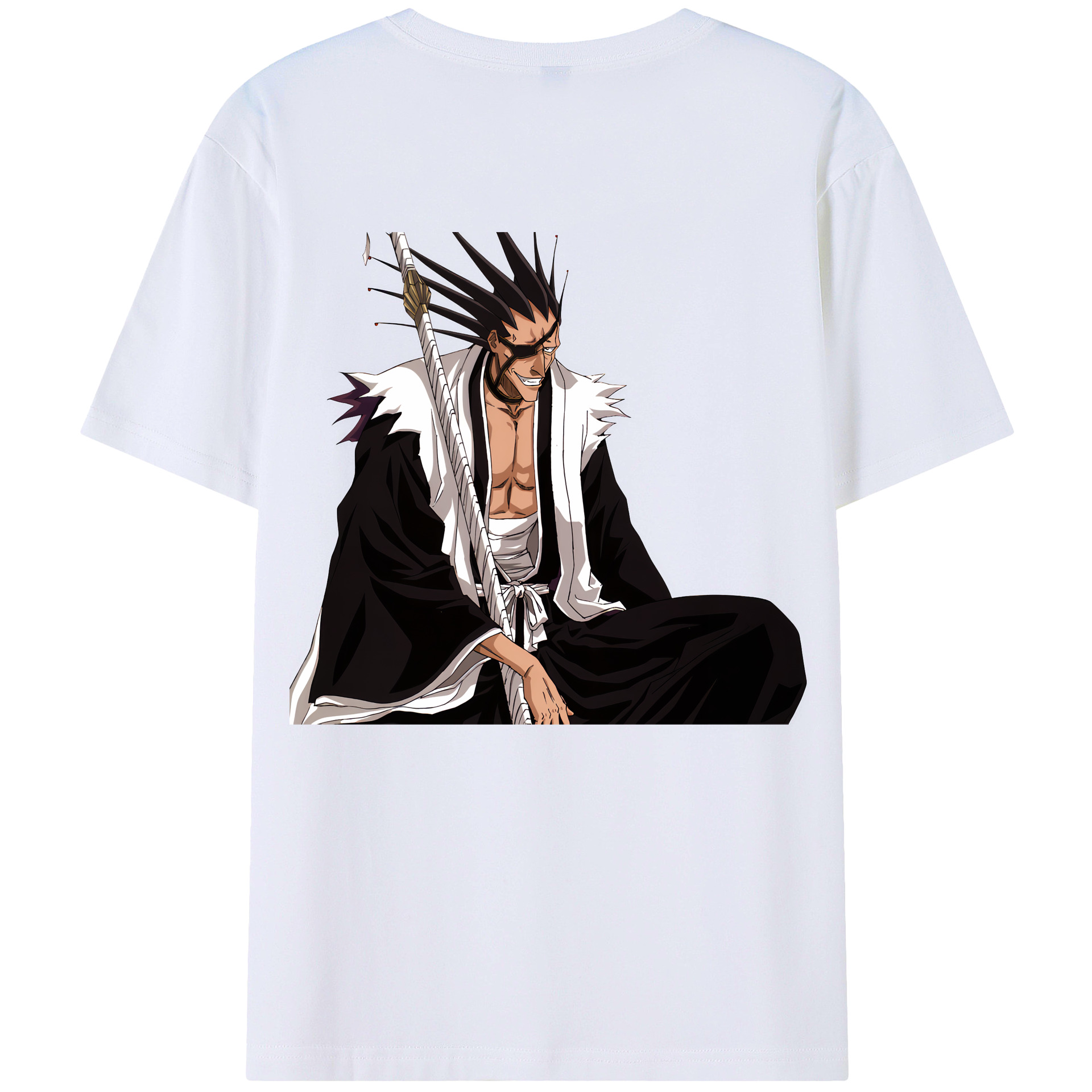 （画像用） ブリーチ ざらき けんぱち BLEACH Zaraki Kenpachi レディース半袖Tシャツ(バックプリント)