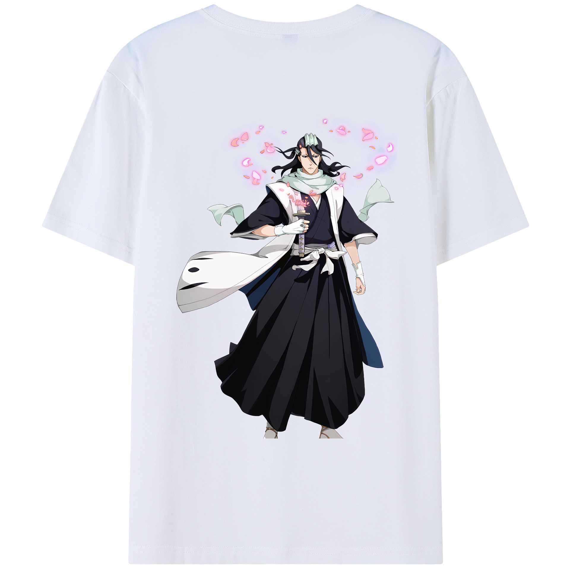 （画像用） ブリーチ くちき びゃくや BLEACH Kuchiki Byakuya レディース半袖Tシャツ(バックプリント)