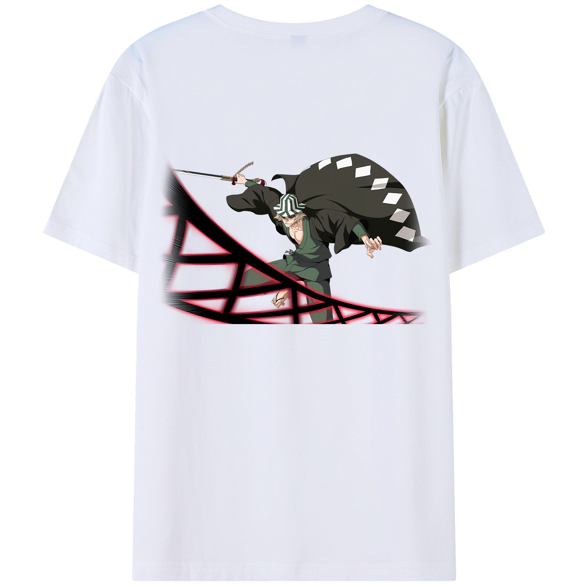 （画像用） "ブリーチ 浦原 喜助（うらはら きすけ） BLEACH Urahara Kisuke " レディース半袖Tシャツ(バックプリント)
