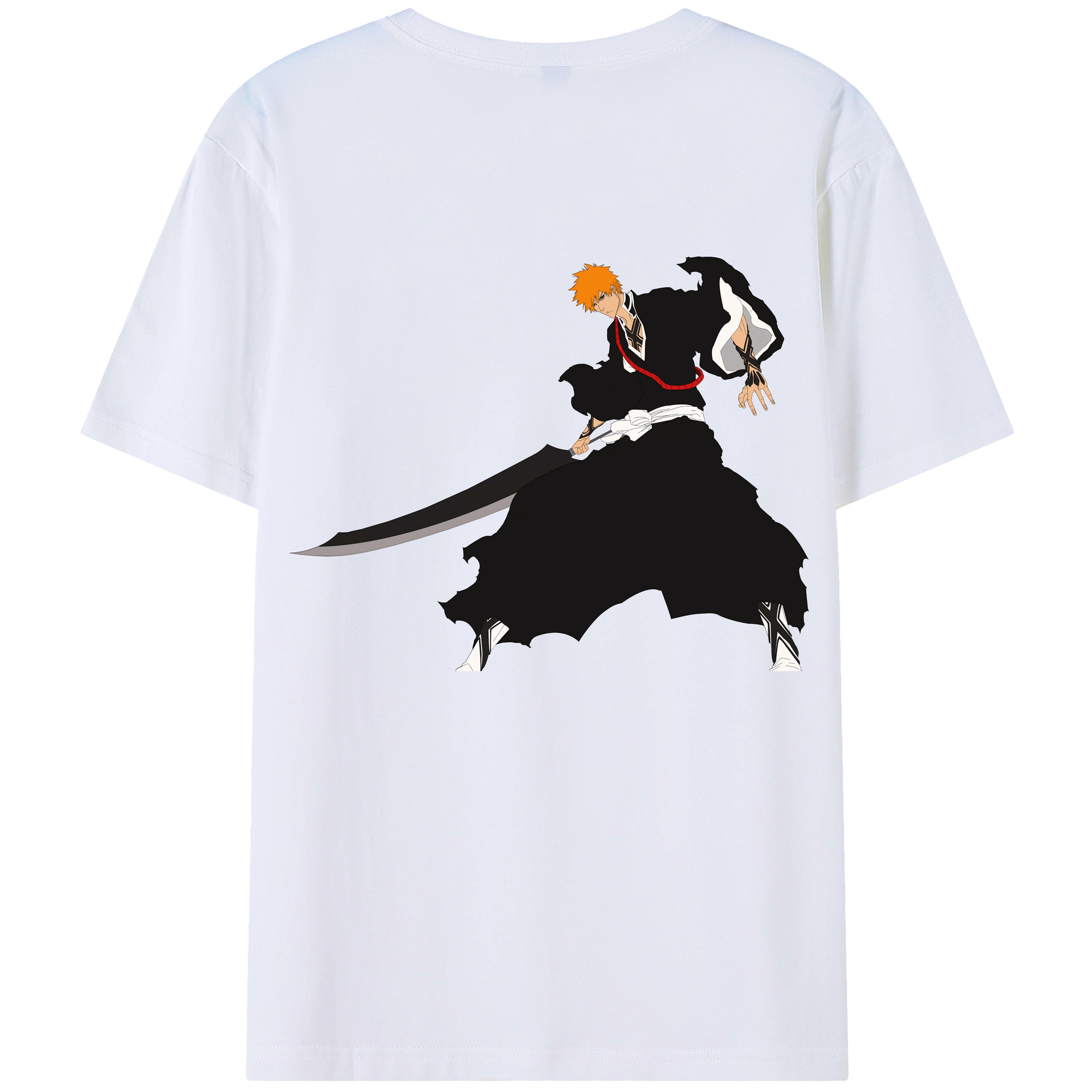 （画像用） ブリーチ 黒崎一護（くろさき いちご）BLEACH Kurosaki Ichigo レディース半袖Tシャツ(バックプリント)