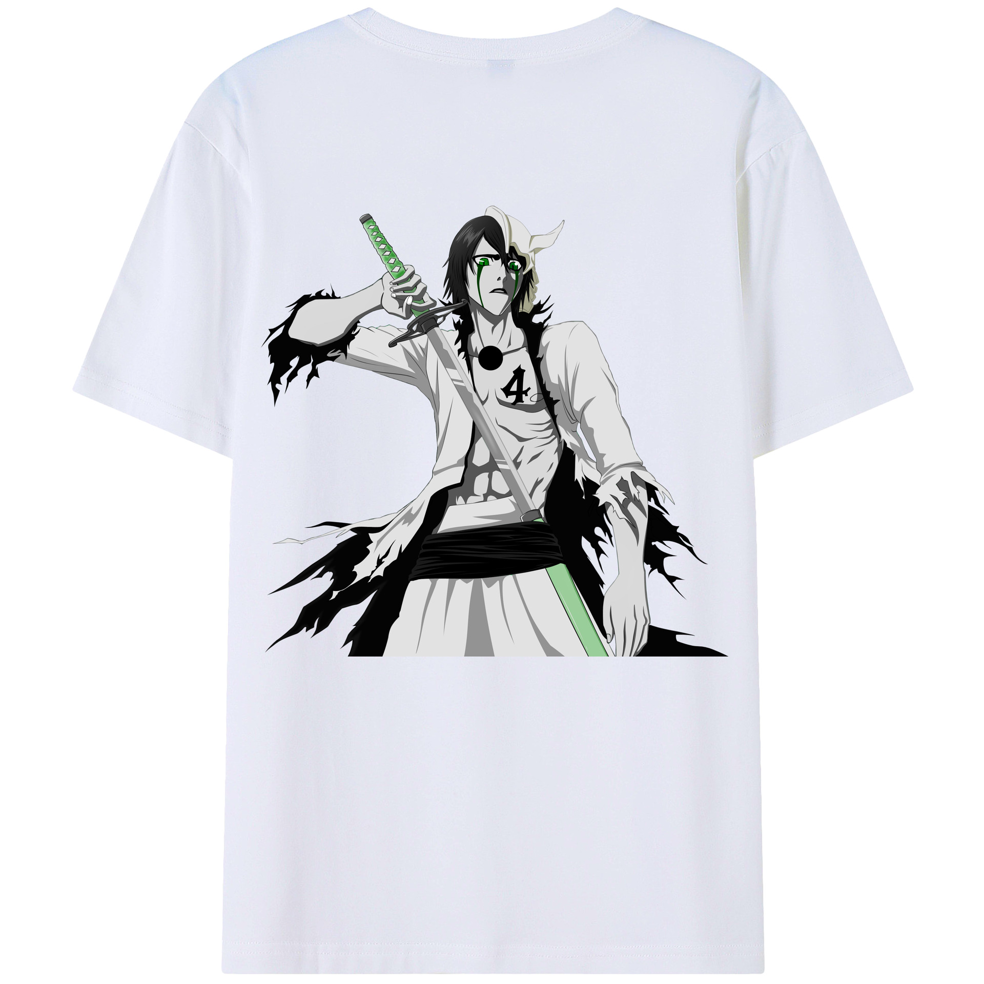 （画像用） ブリーチ ウルキオラ·シファー BLEACH Ulquiorra cifer レディース半袖Tシャツ(バックプリント)