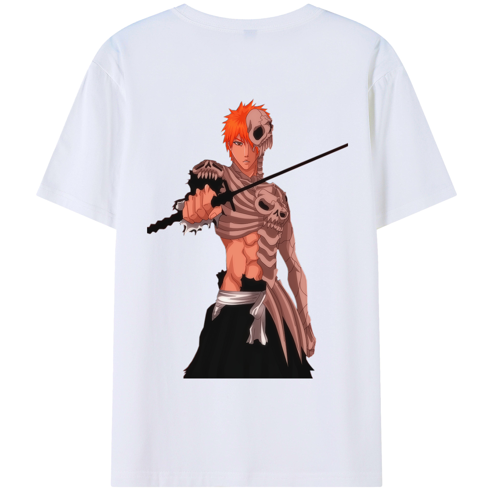 （画像用） ブリーチ 黒崎一護（くろさき いちご）BLEACH Kurosaki Ichigo レディース半袖Tシャツ(バックプリント)